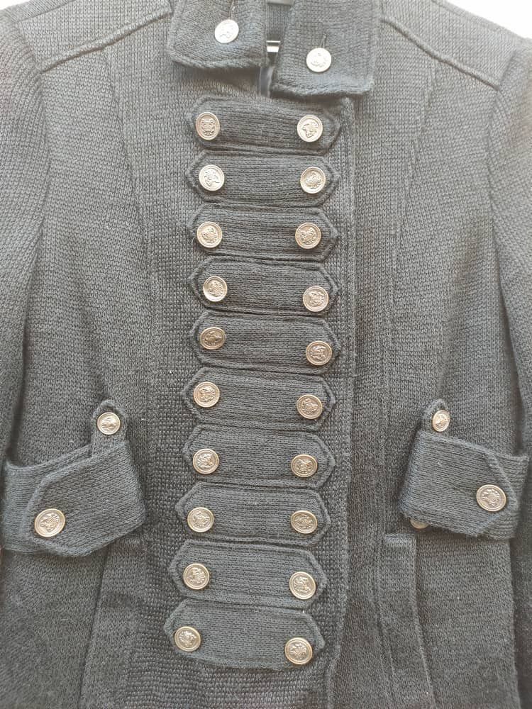 Japanese Brand Bizz Wool Ladies Jacket Size XS / US 0-2 / IT 36-38 - 3 Thumbnail