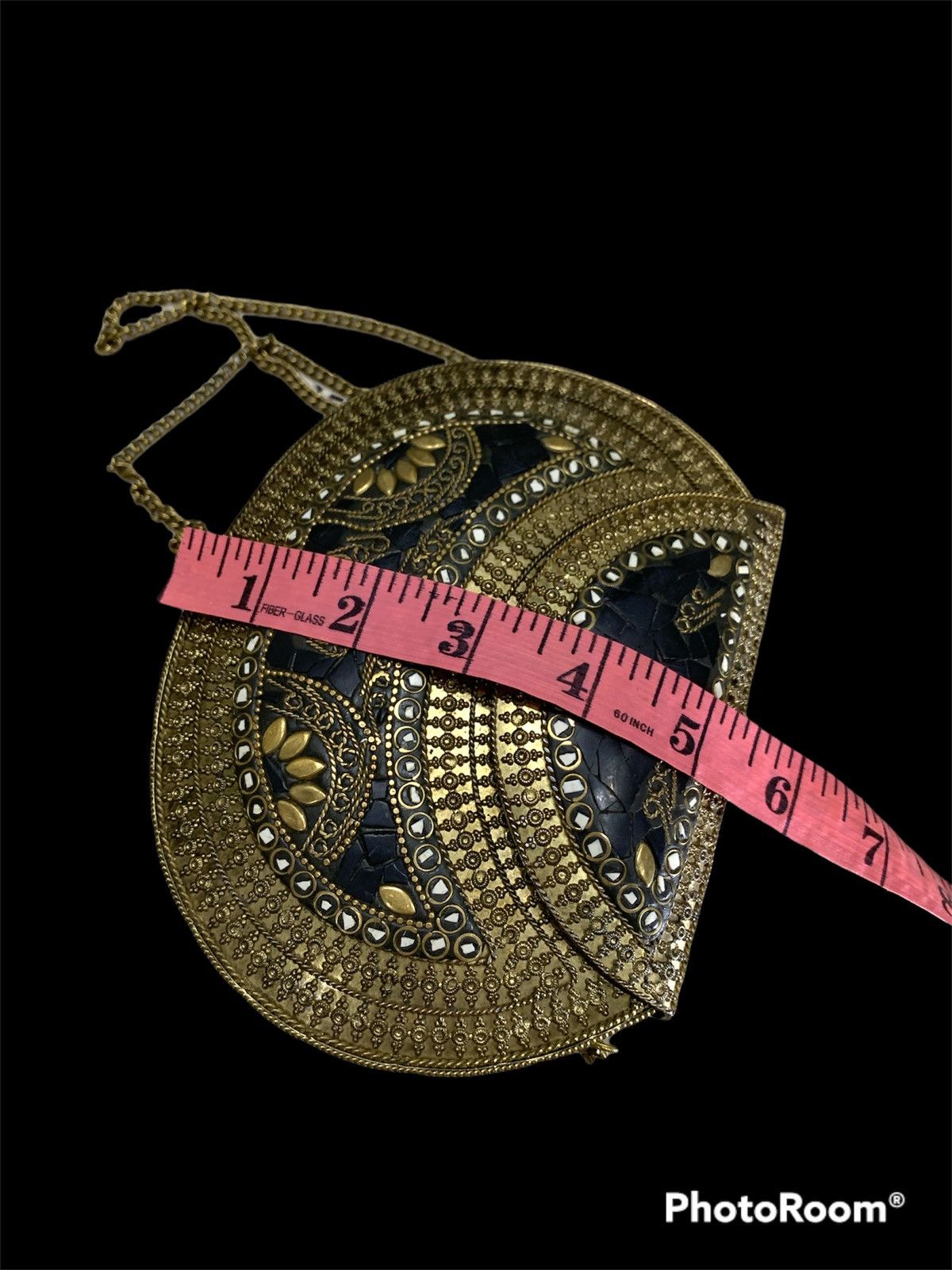 Native NATIVE ARABIC INDIAN TRIBE BRASS GOLD TONE EVENING BAG Size ONE SIZE - 4 Thumbnail