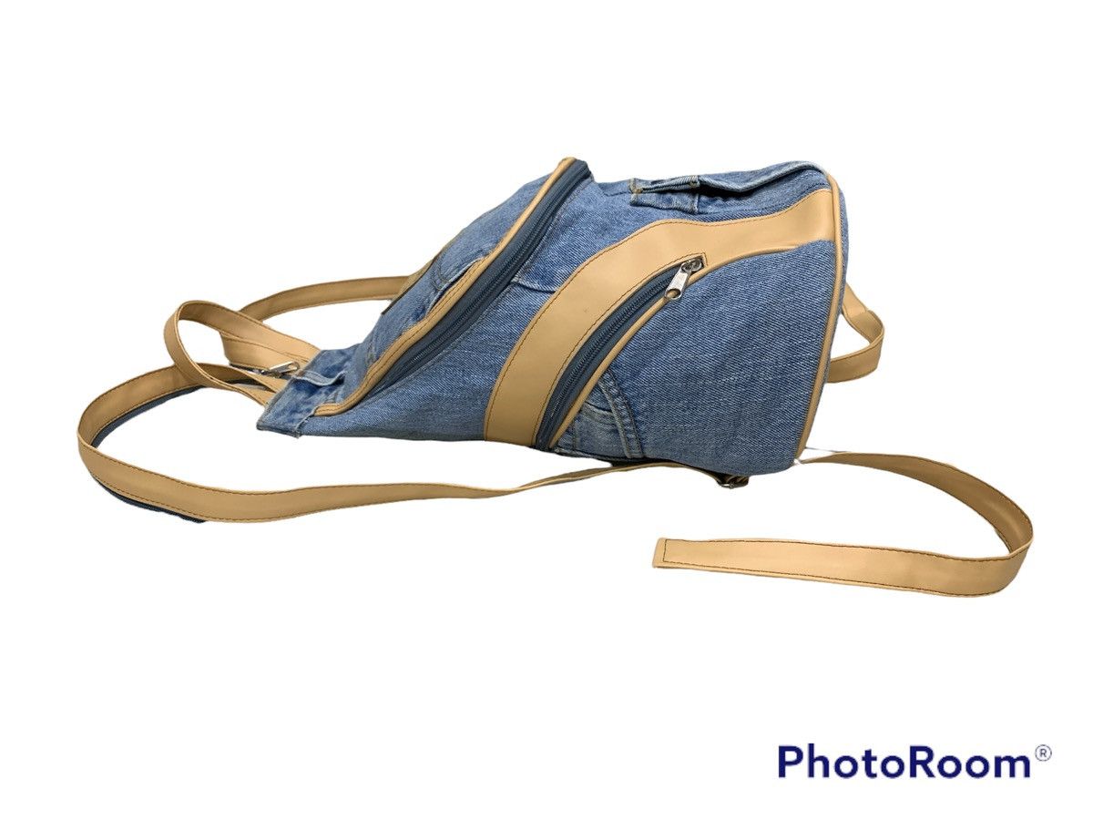 Handmade VINTAGE LEVI'S HANDMADE TWO WAYS BACKPACK CROSSOVER BAG Size ONE SIZE - 4 Thumbnail