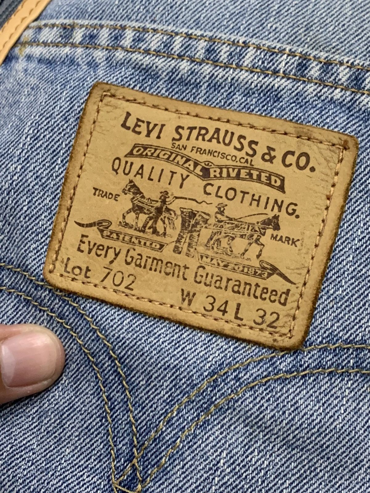 Handmade VINTAGE LEVI'S HANDMADE TWO WAYS BACKPACK CROSSOVER BAG Size ONE SIZE - 8 Thumbnail