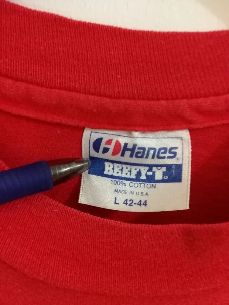 Hanes × Vintage Vintage Hanes Tshirt Hanes promo tshirt Size US L / EU 52-54 / 3 - 4 Thumbnail