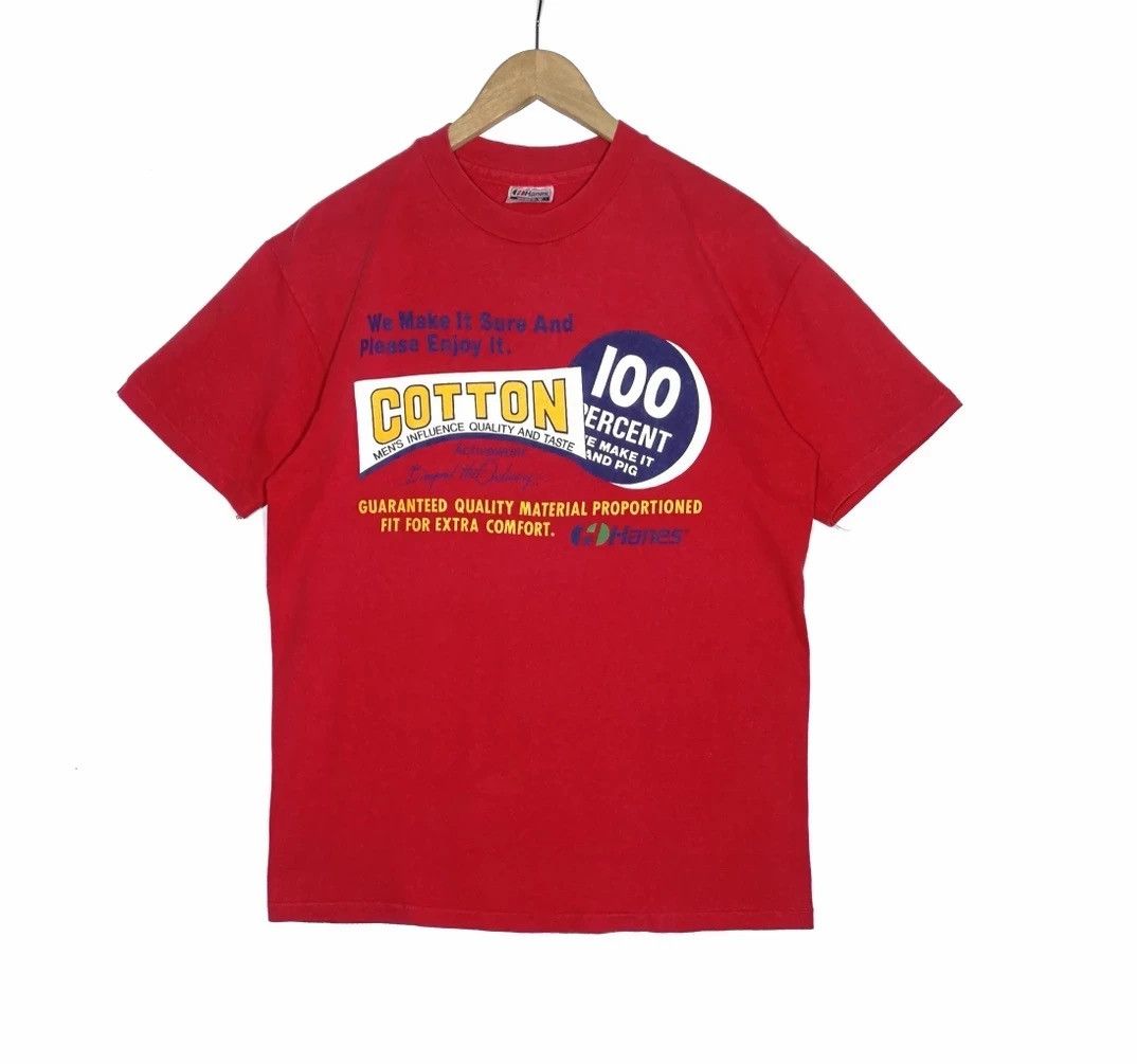 Hanes × Vintage Vintage Hanes Tshirt Hanes promo tshirt Size US L / EU 52-54 / 3 - 1 Thumbnail