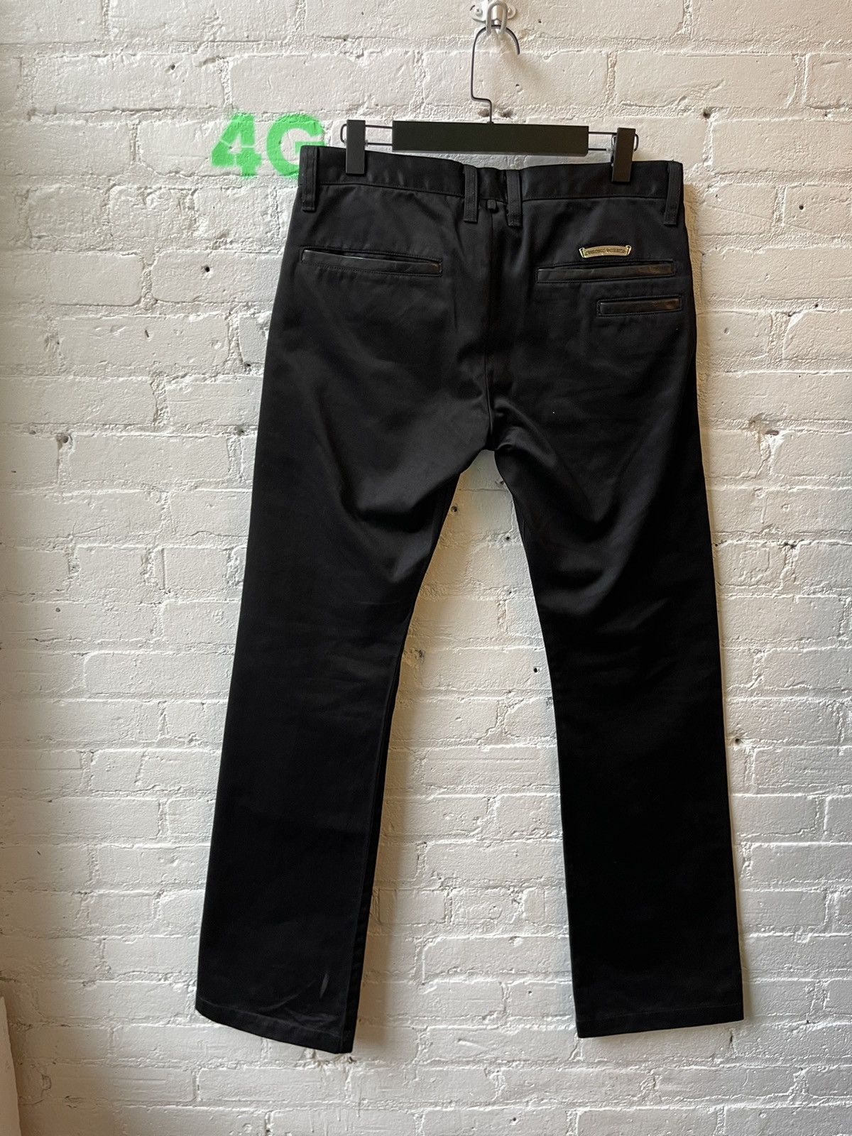 Chrome Hearts Chrome Hearts Black Skater Chino Jeans Pants Size US 32 / EU 48 - 6 Thumbnail