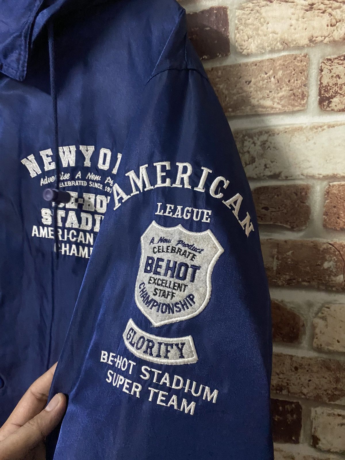Sports Specialties × Vintage 🔥VINTAGE NEW YORK BE-HOT STADIUM JACKET Size US M / EU 48-50 / 2 - 6 Thumbnail