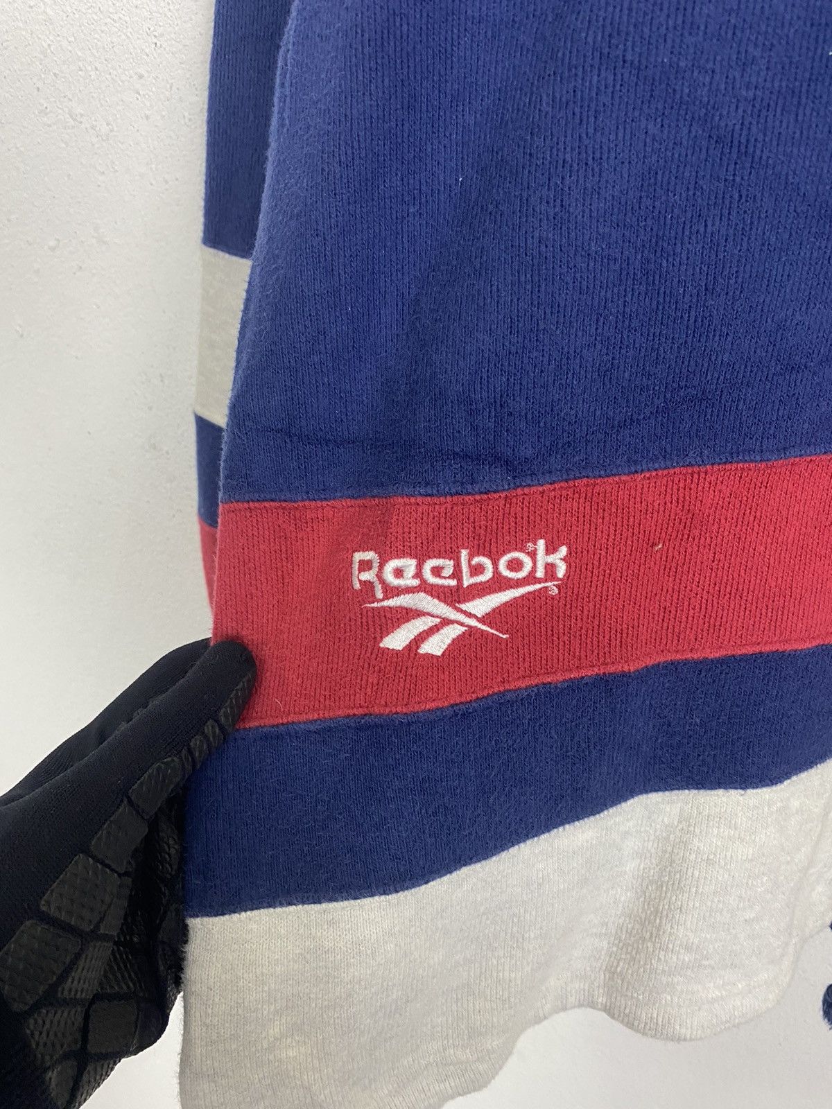 Reebok × Vintage VINTAGE REEBOK TURTLENECK SWEATER NICE DESIGN Size US L / EU 52-54 / 3 - 6 Thumbnail