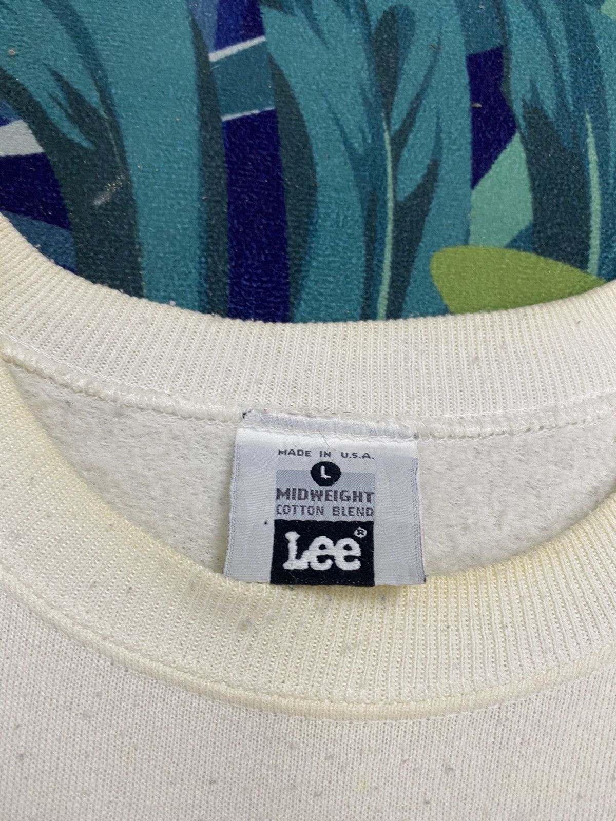 Lee × Vintage VINTAGE LEE MADE IN USA BIG LOGO SWEATSHIRT Size US L / EU 52-54 / 3 - 5 Thumbnail
