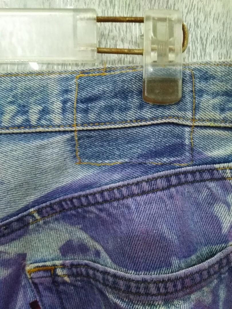 Levi's Custom Levi’s 501 USA Flag Print – Reworked by G Rags 72 Size US 35 - 5 Thumbnail