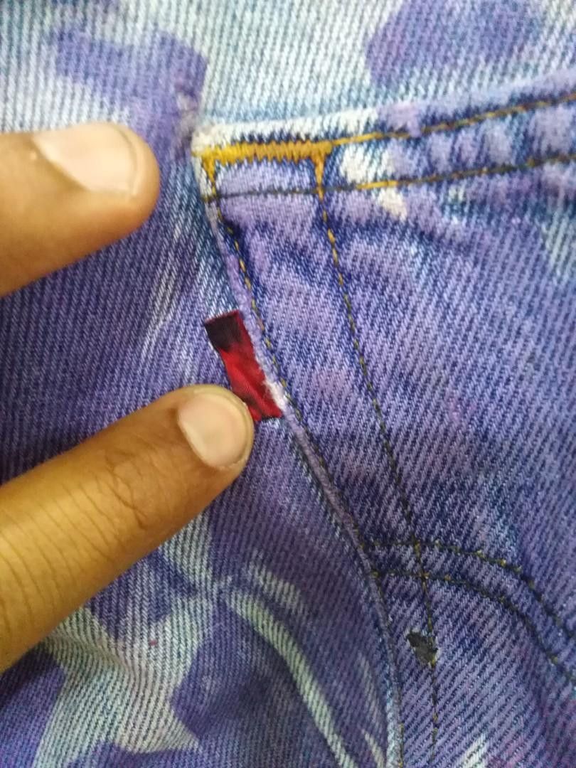 Levi's Custom Levi’s 501 USA Flag Print – Reworked by G Rags 72 Size US 35 - 4 Thumbnail