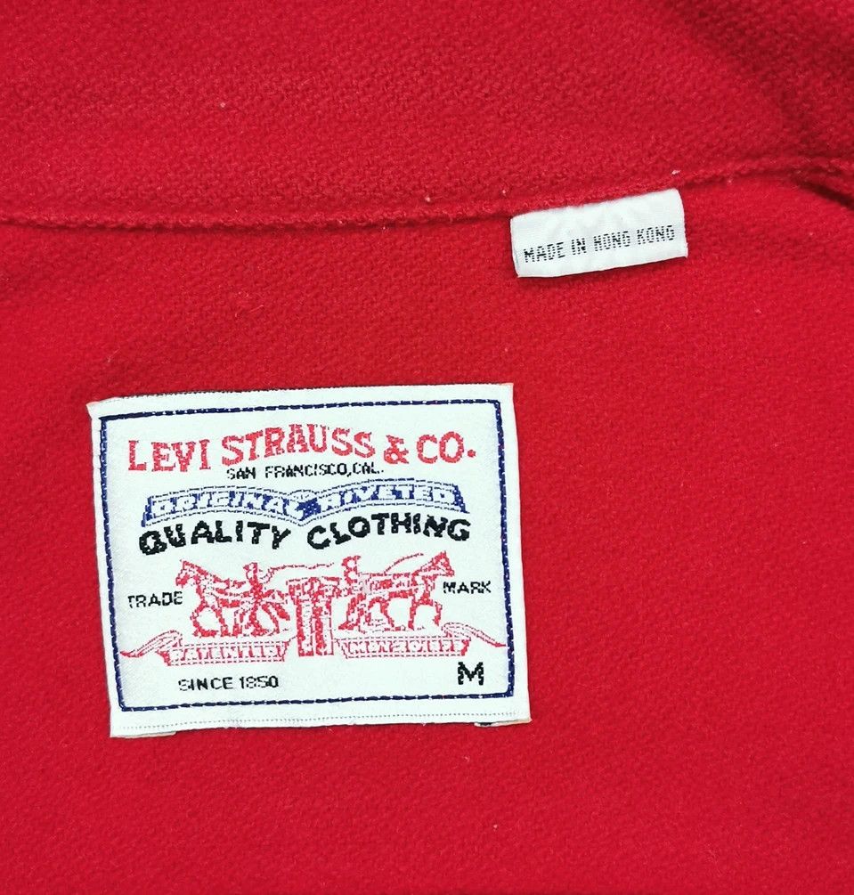 Levi's Levis Red Wool Denim Women Trucker Jacket Size S / US 4 / IT 40 - 6 Thumbnail