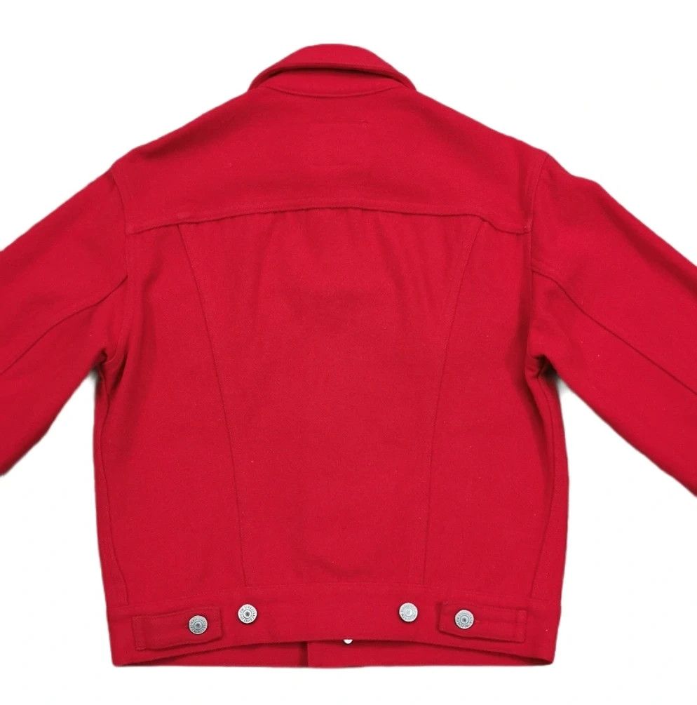 Levi's Levis Red Wool Denim Women Trucker Jacket Size S / US 4 / IT 40 - 4 Thumbnail