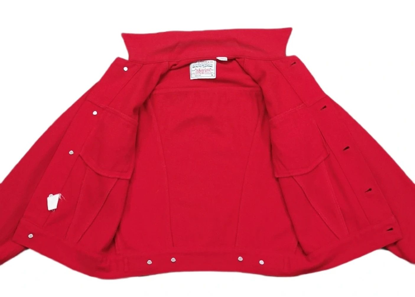 Levi's Levis Red Wool Denim Women Trucker Jacket Size S / US 4 / IT 40 - 5 Thumbnail