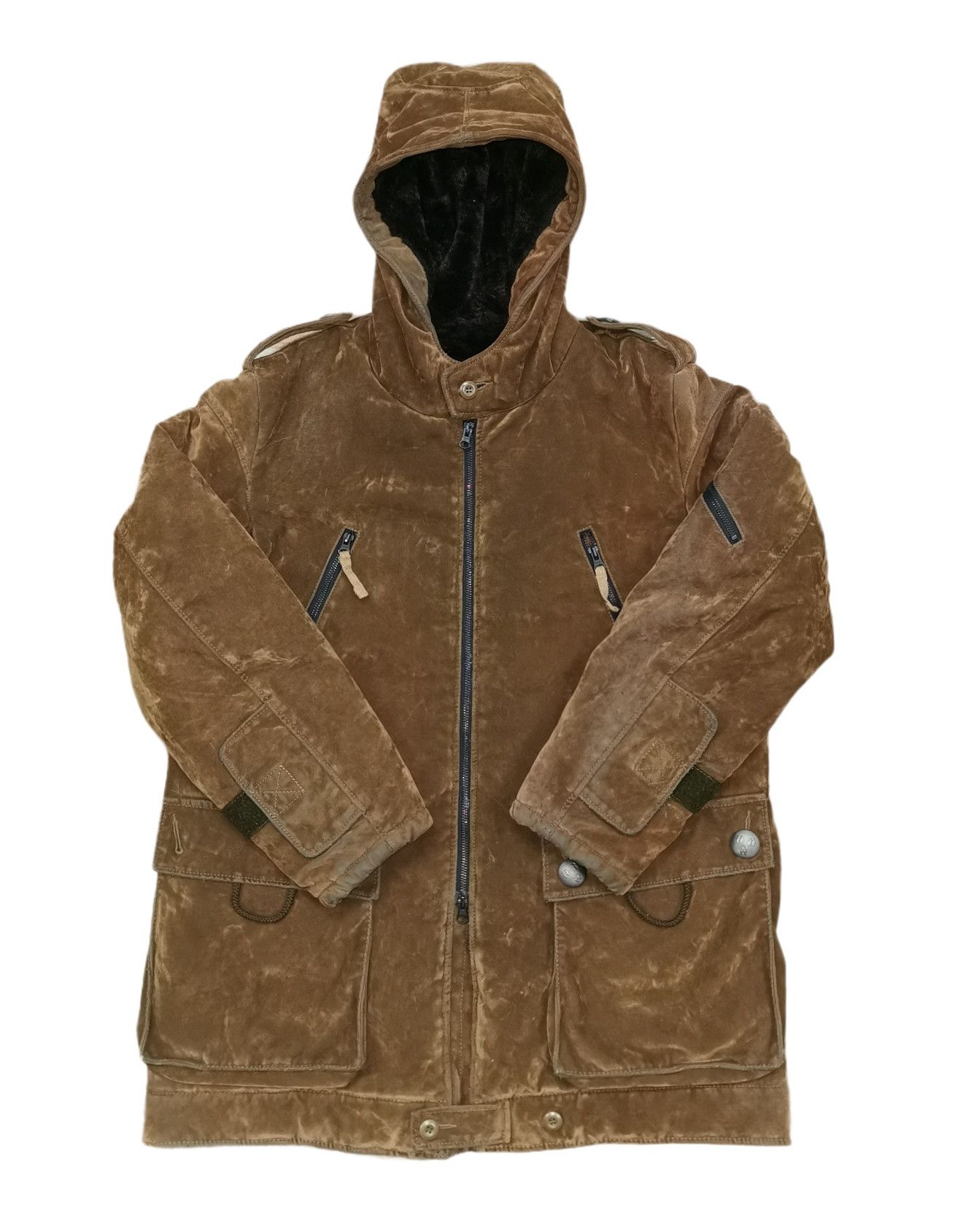 If Six Was Nine PPFM Velvet Shearling Parka Heavy Jacket Size US M / EU 48-50 / 2 - 6 Thumbnail