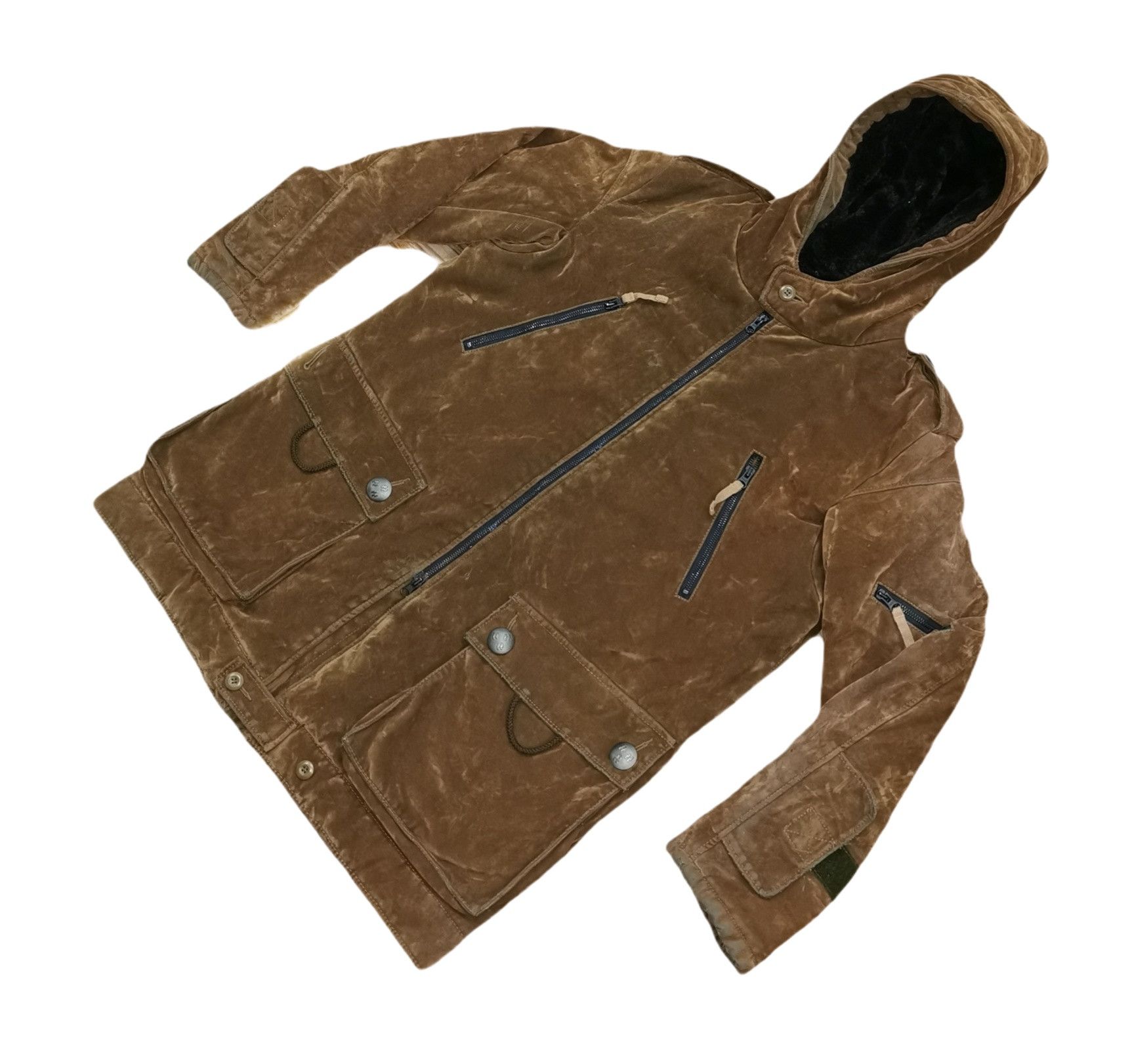 If Six Was Nine PPFM Velvet Shearling Parka Heavy Jacket Size US M / EU 48-50 / 2 - 5 Thumbnail