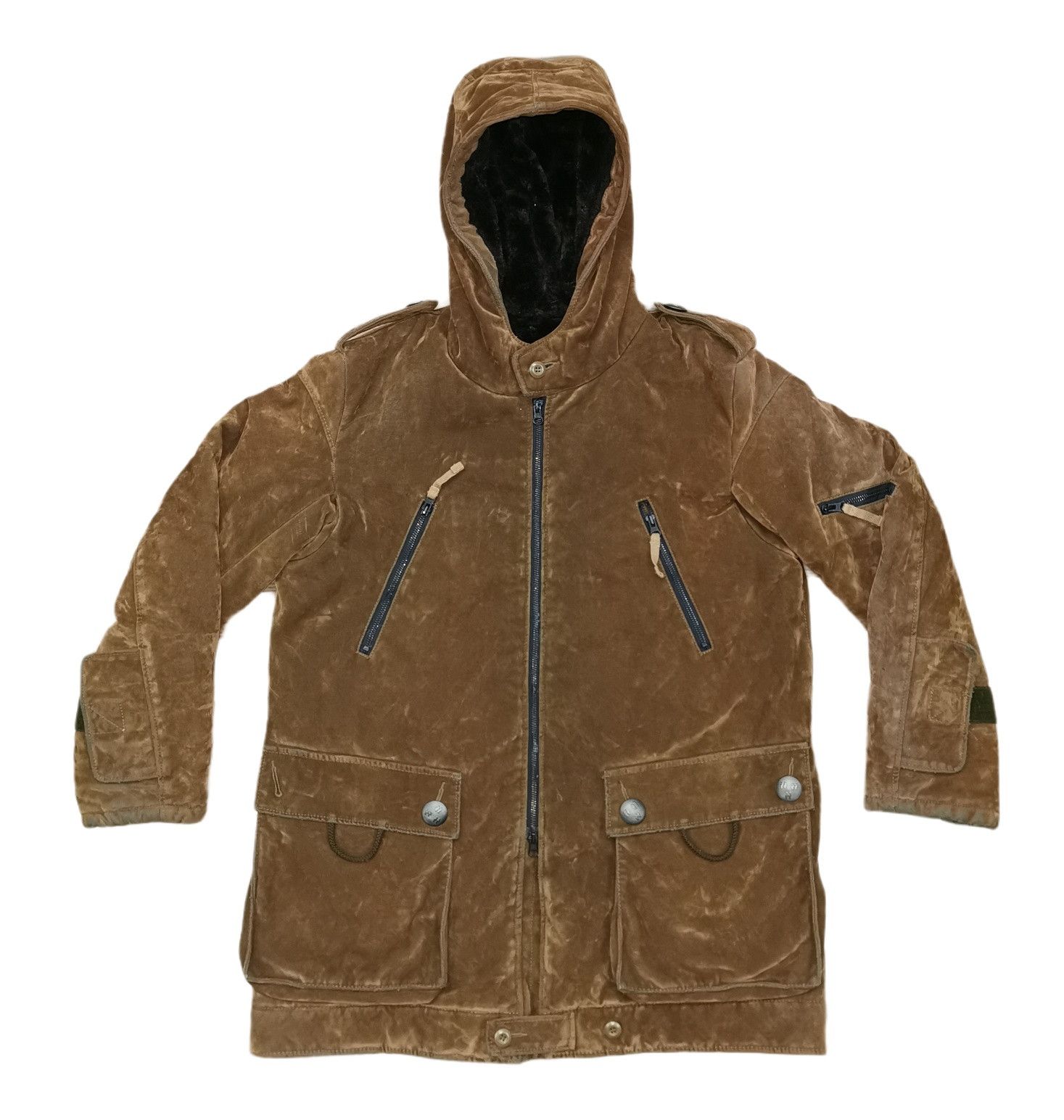 If Six Was Nine PPFM Velvet Shearling Parka Heavy Jacket Size US M / EU 48-50 / 2 - 3 Thumbnail
