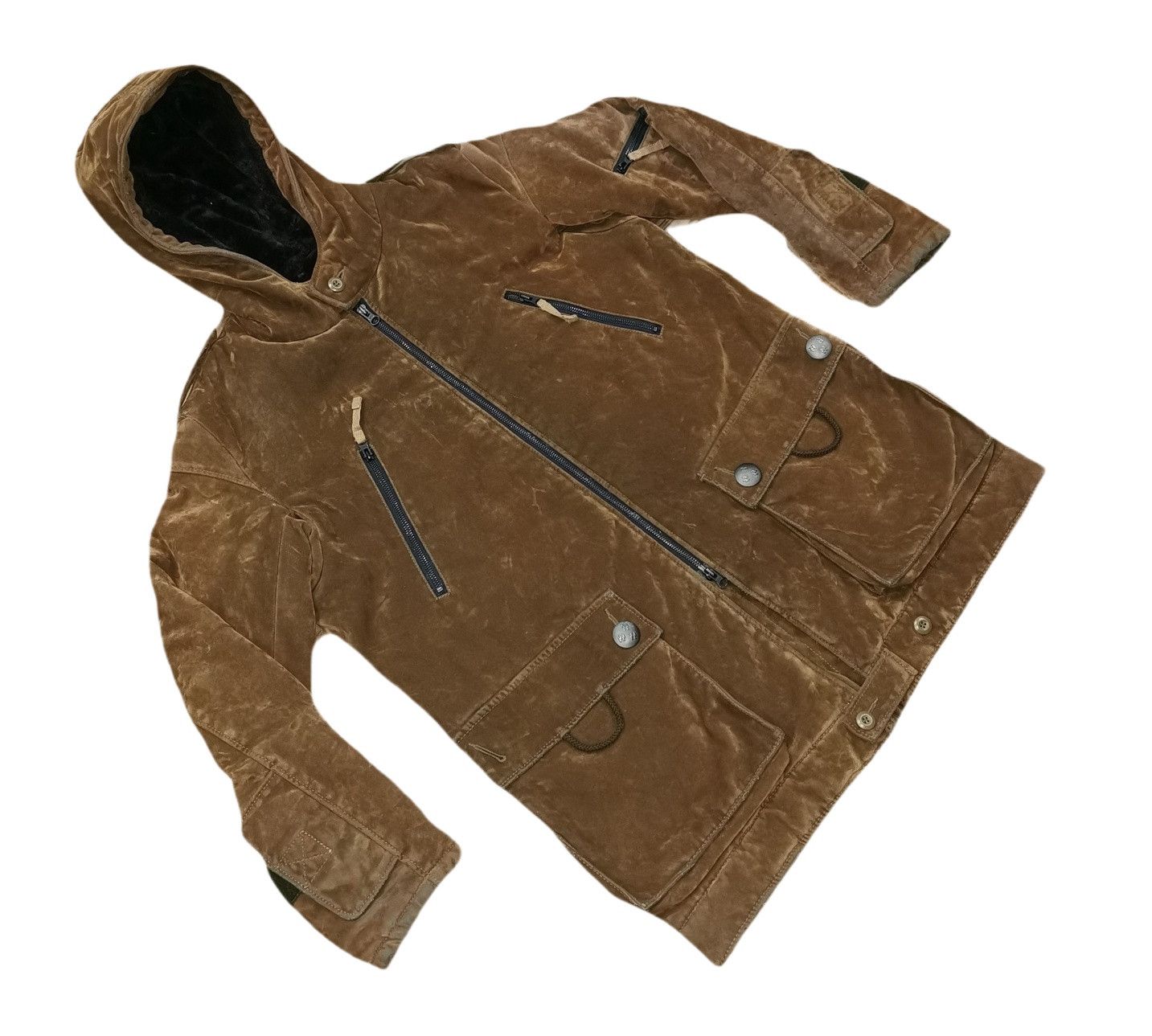 If Six Was Nine PPFM Velvet Shearling Parka Heavy Jacket Size US M / EU 48-50 / 2 - 4 Thumbnail