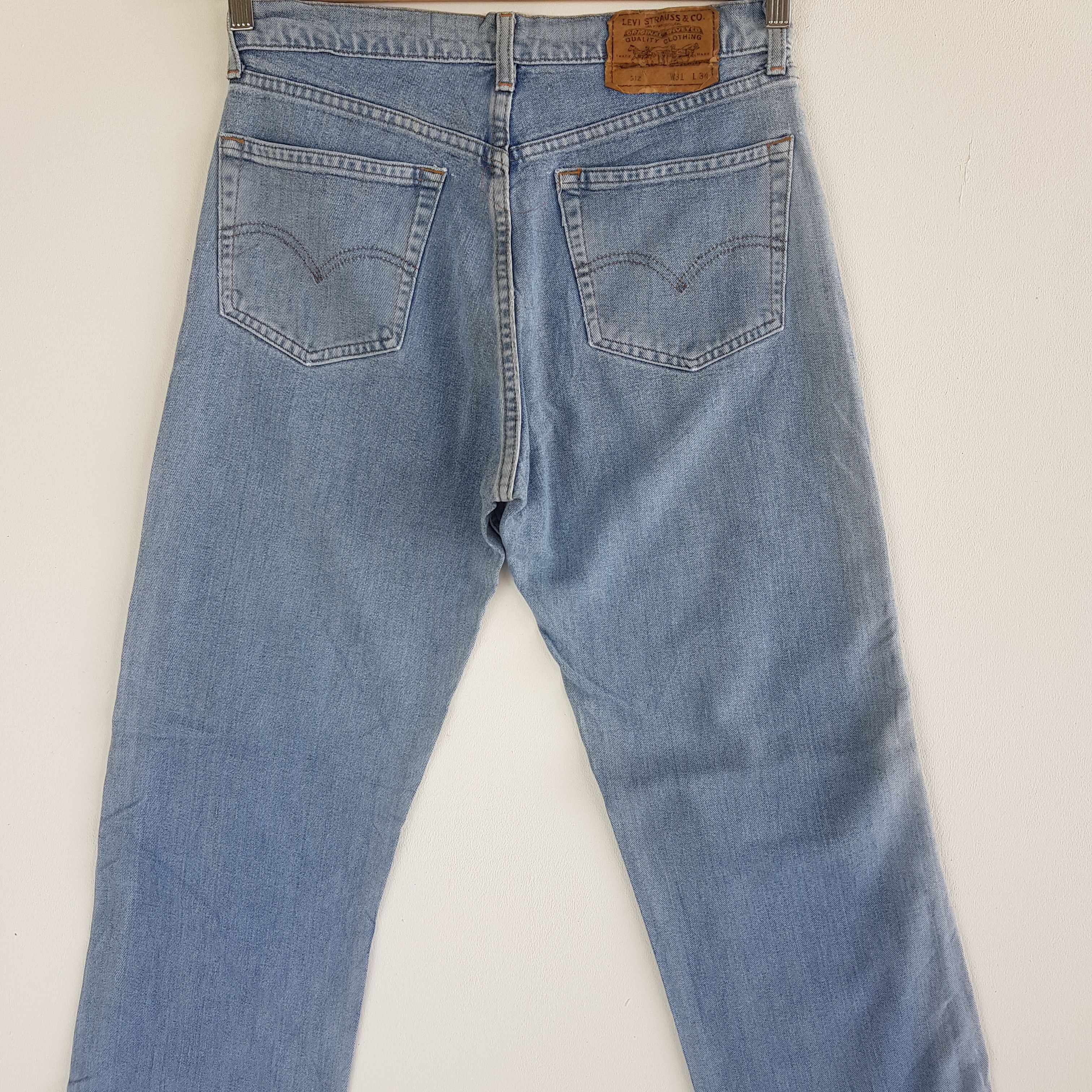 Levi's Vintage Levis Sun Faded Jeans Light Wash Levi's 512 Denim Size 28" / US 6 / IT 42 - 6 Thumbnail