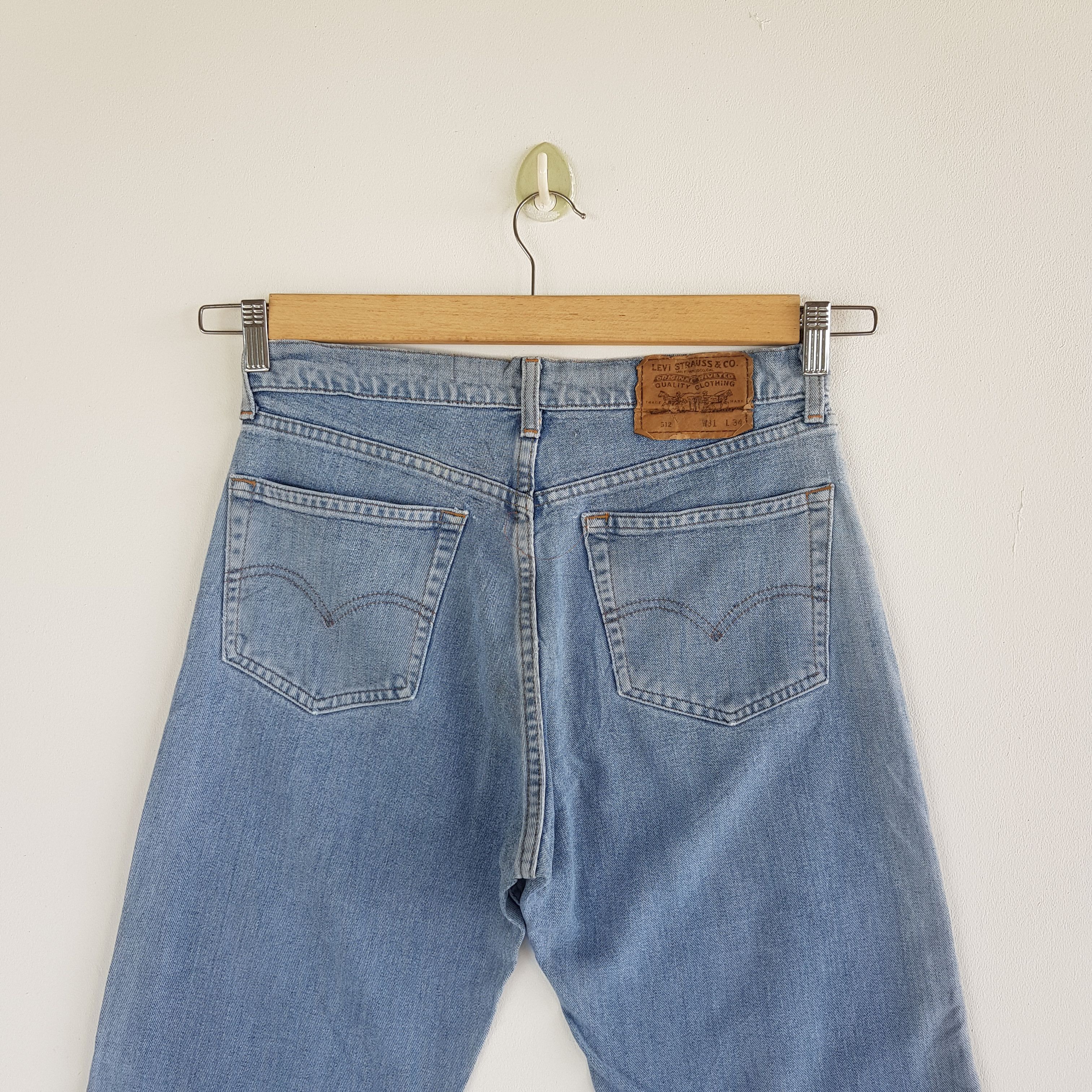 Levi's Vintage Levis Sun Faded Jeans Light Wash Levi's 512 Denim Size 28" / US 6 / IT 42 - 4 Thumbnail