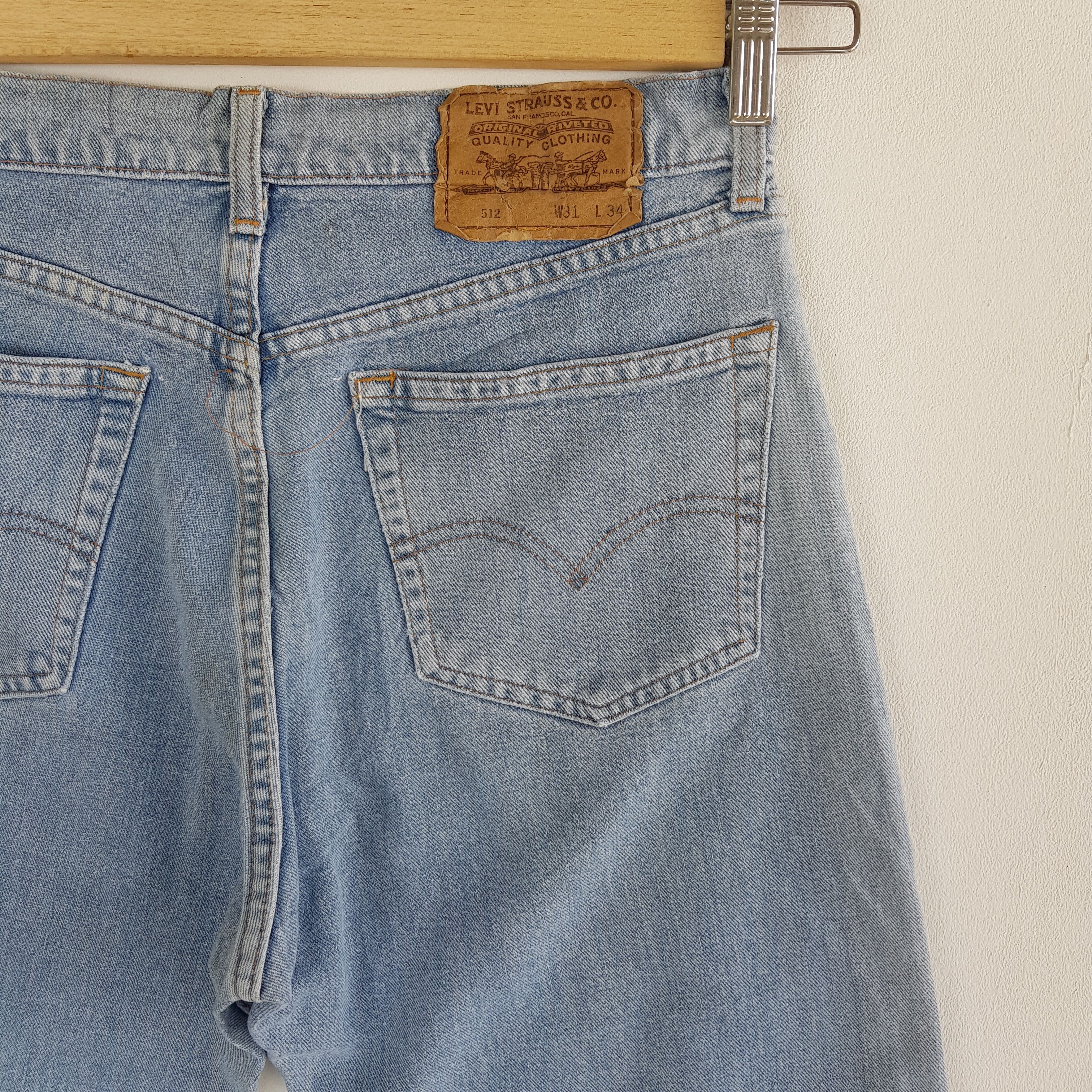 Levi's Vintage Levis Sun Faded Jeans Light Wash Levi's 512 Denim Size 28" / US 6 / IT 42 - 7 Thumbnail