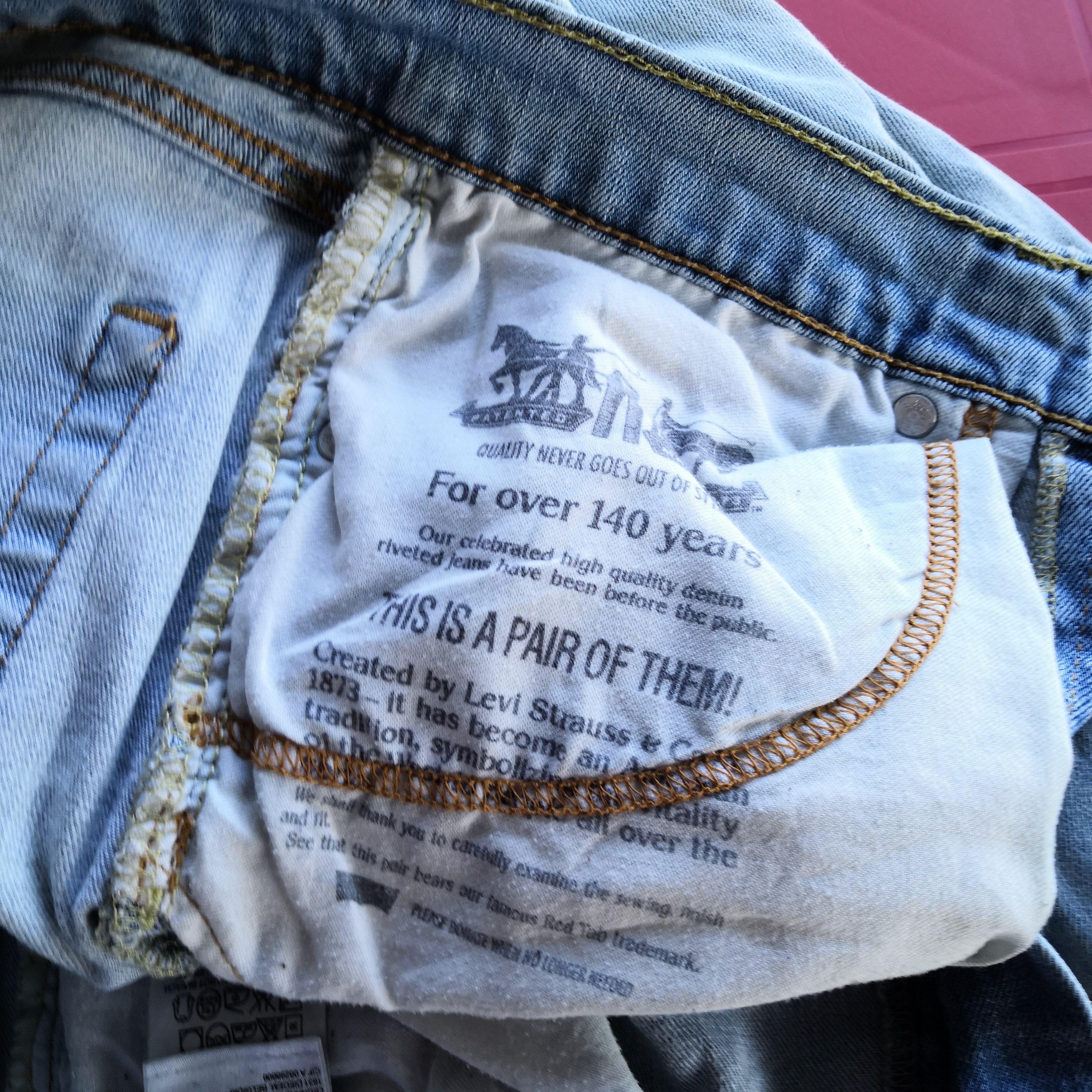 Levi's Vintage Levis Rusty Faded Jeans Light Wash Mud Levi's Denim Size US 30 / EU 46 - 10 Thumbnail