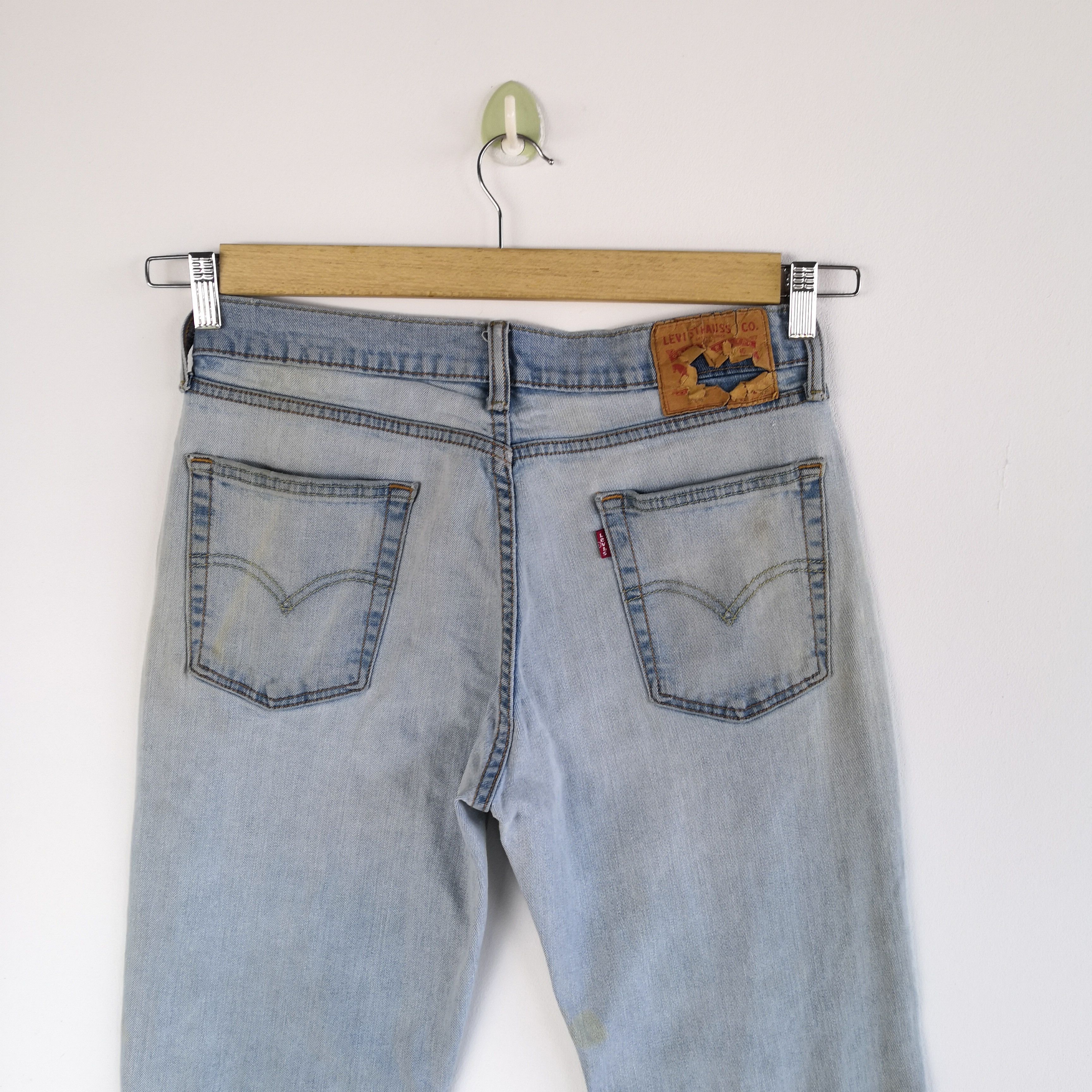Levi's Vintage Levis Rusty Faded Jeans Light Wash Mud Levi's Denim Size US 30 / EU 46 - 5 Thumbnail