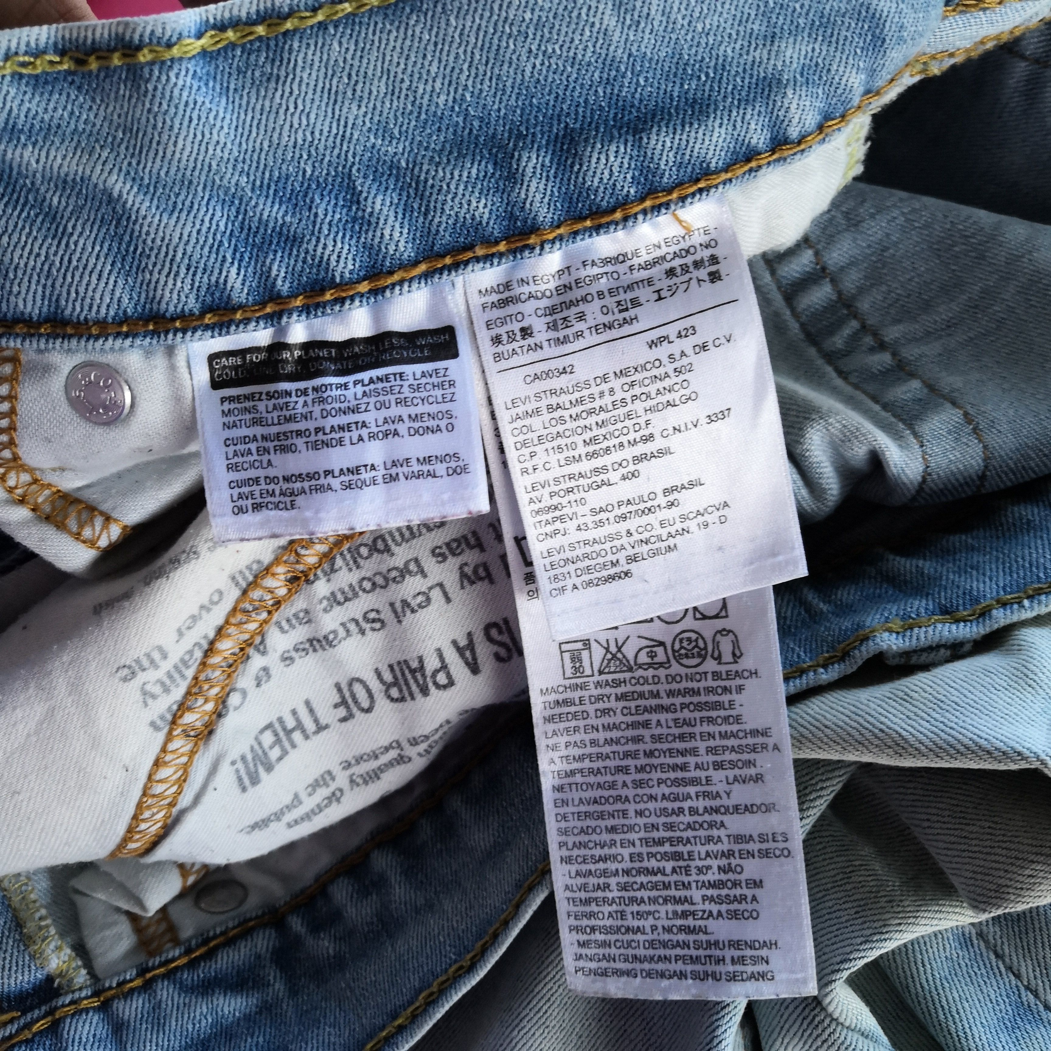 Levi's Vintage Levis Rusty Faded Jeans Light Wash Mud Levi's Denim Size US 30 / EU 46 - 11 Thumbnail