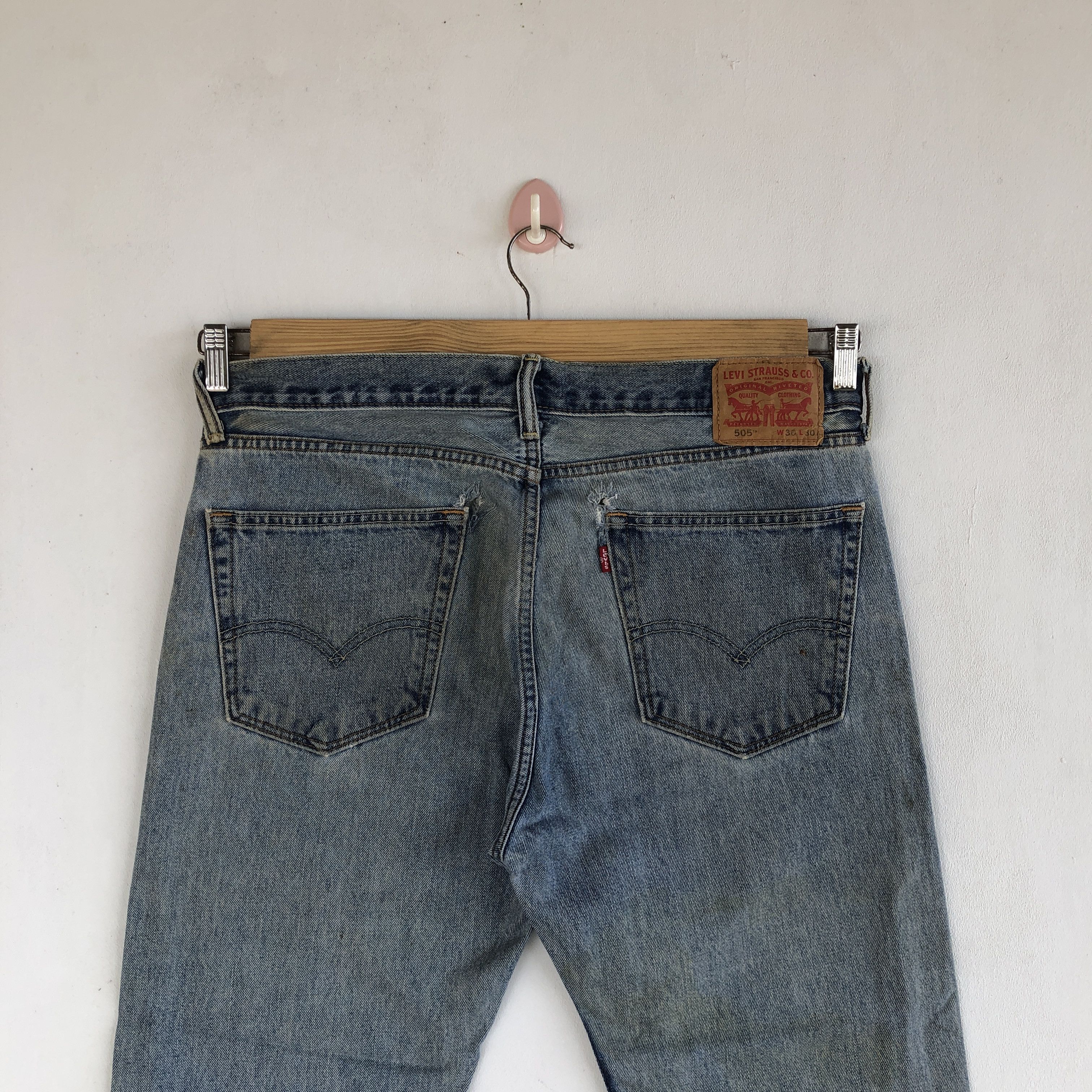 Levi's Vintage Levis Jeans Distressed Rusty Levi's 505 Denim Size US 34 / EU 50 - 4 Thumbnail