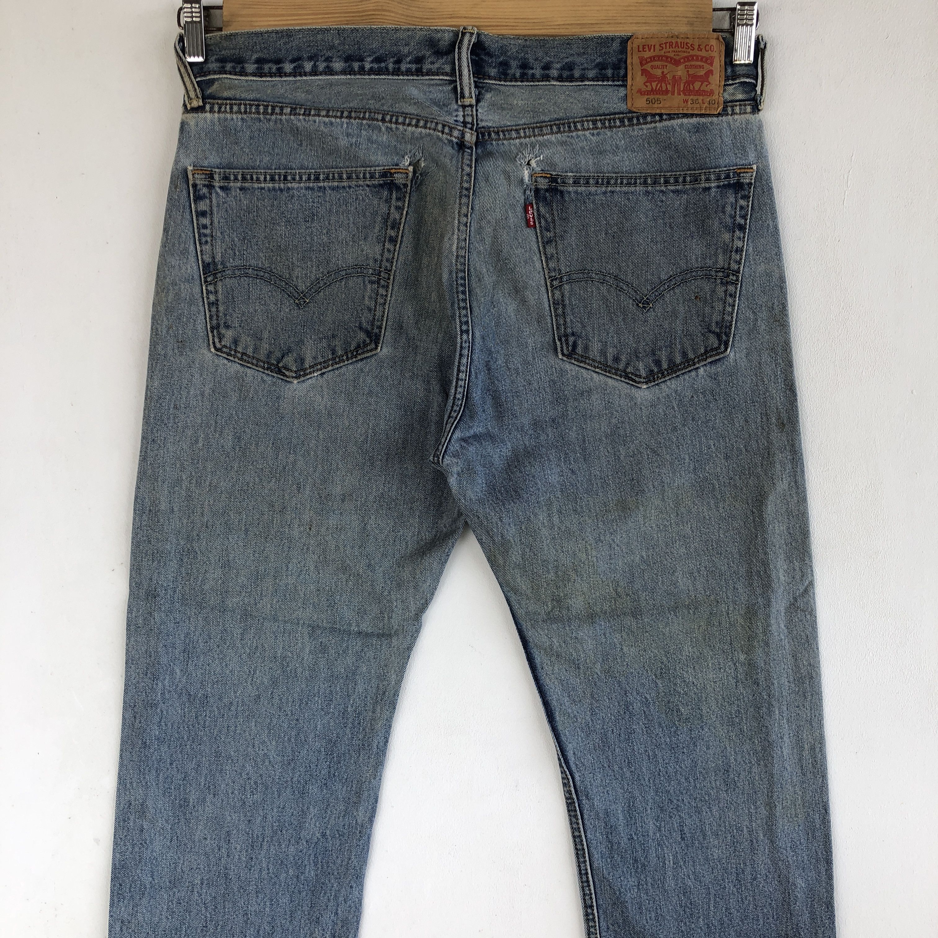 Levi's Vintage Levis Jeans Distressed Rusty Levi's 505 Denim Size US 34 / EU 50 - 6 Thumbnail