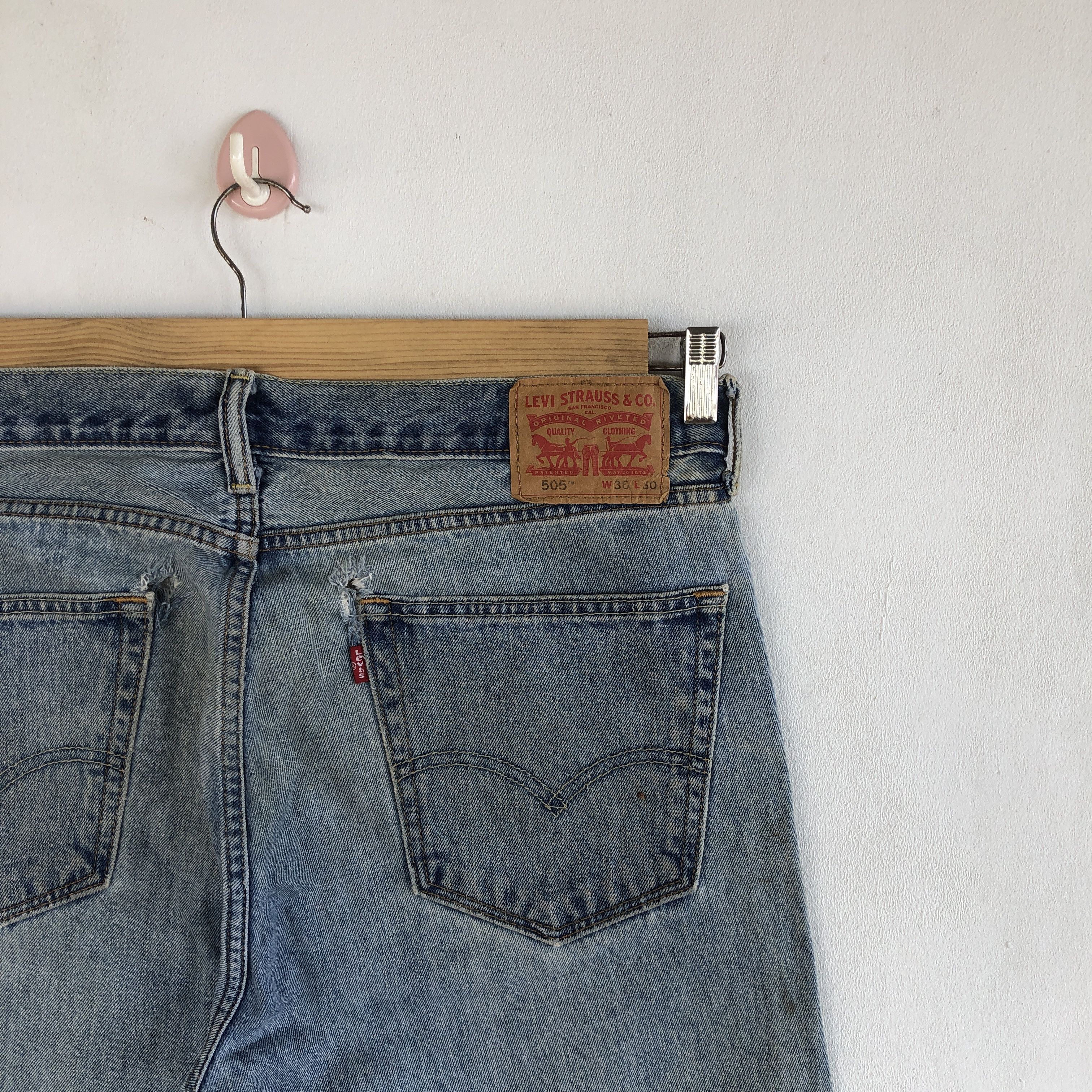 Levi's Vintage Levis Jeans Distressed Rusty Levi's 505 Denim Size US 34 / EU 50 - 7 Thumbnail
