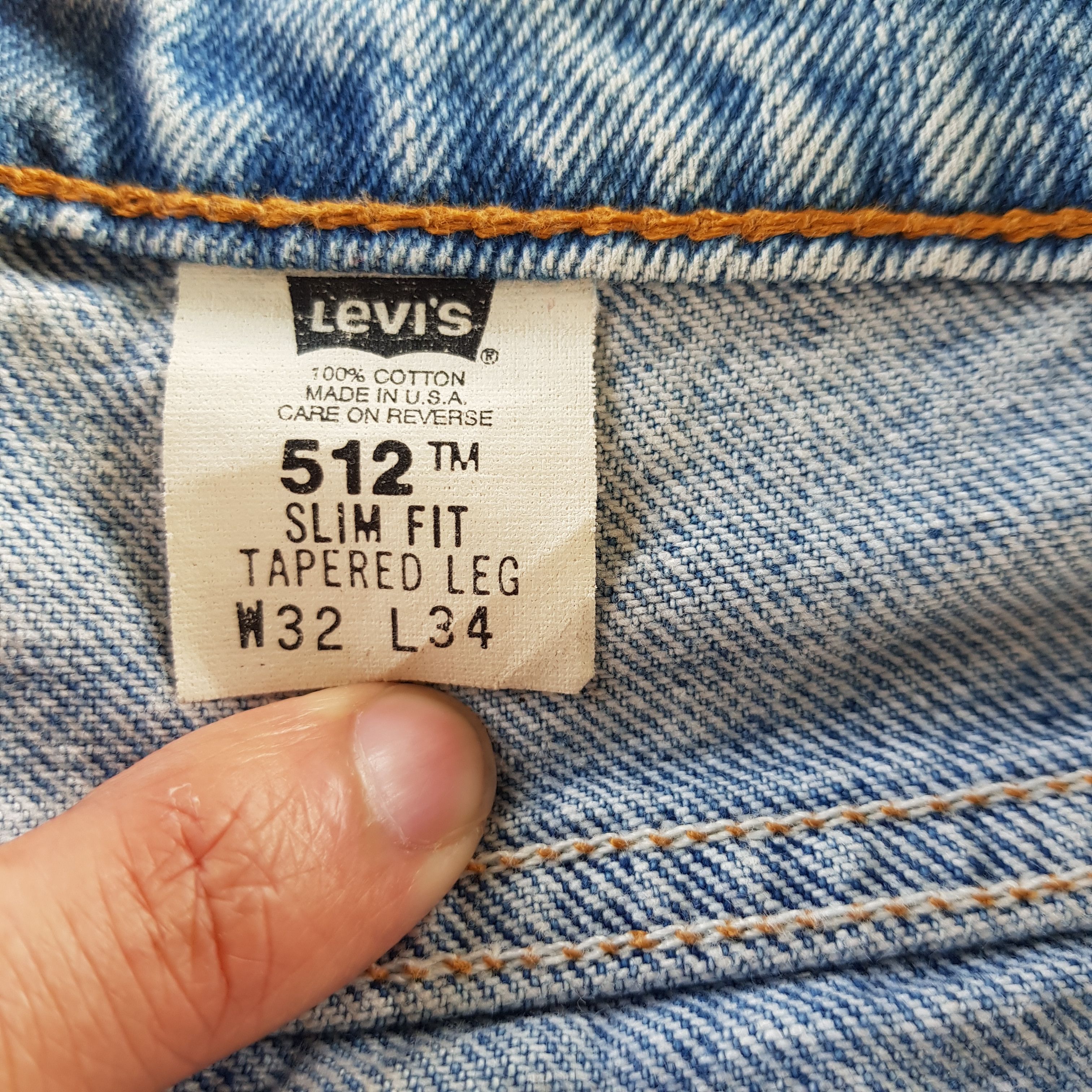 Levi's × Vintage Vintage Levis Jeans Stonewash Levi's Sun Faded Blue Denim Size US 30 / EU 46 - 9 Thumbnail