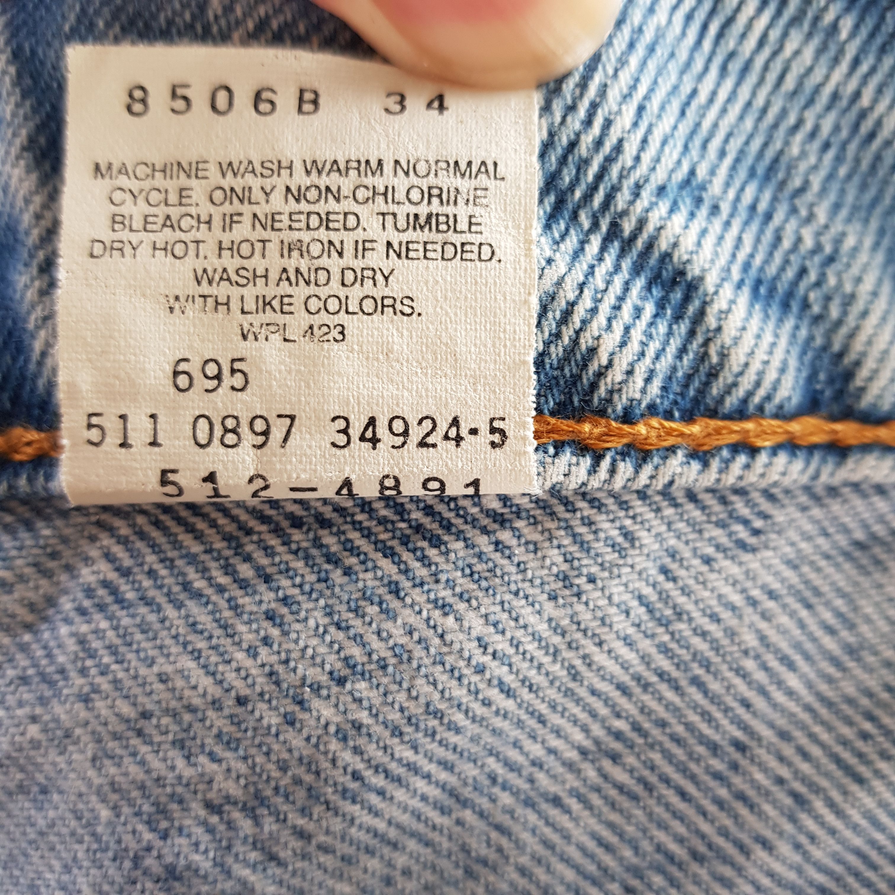 Levi's × Vintage Vintage Levis Jeans Stonewash Levi's Sun Faded Blue Denim Size US 30 / EU 46 - 10 Thumbnail