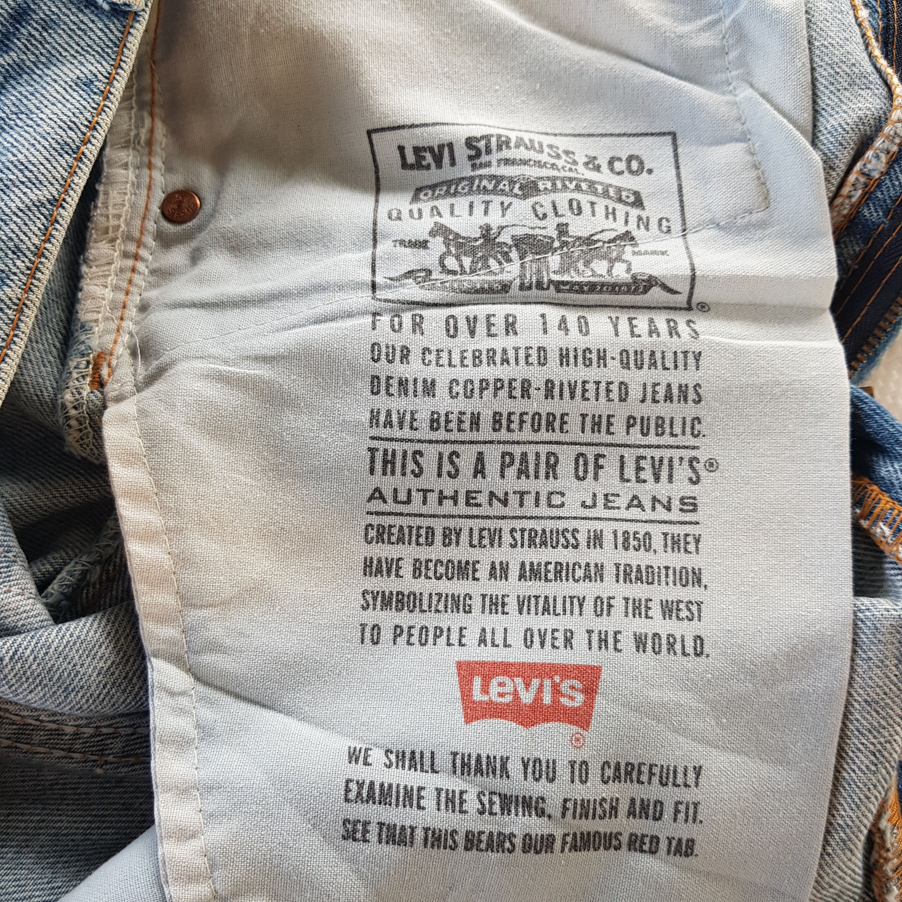 Levi's × Vintage Vintage Levis Jeans Stonewash Levi's Sun Faded Blue Denim Size US 30 / EU 46 - 11 Thumbnail