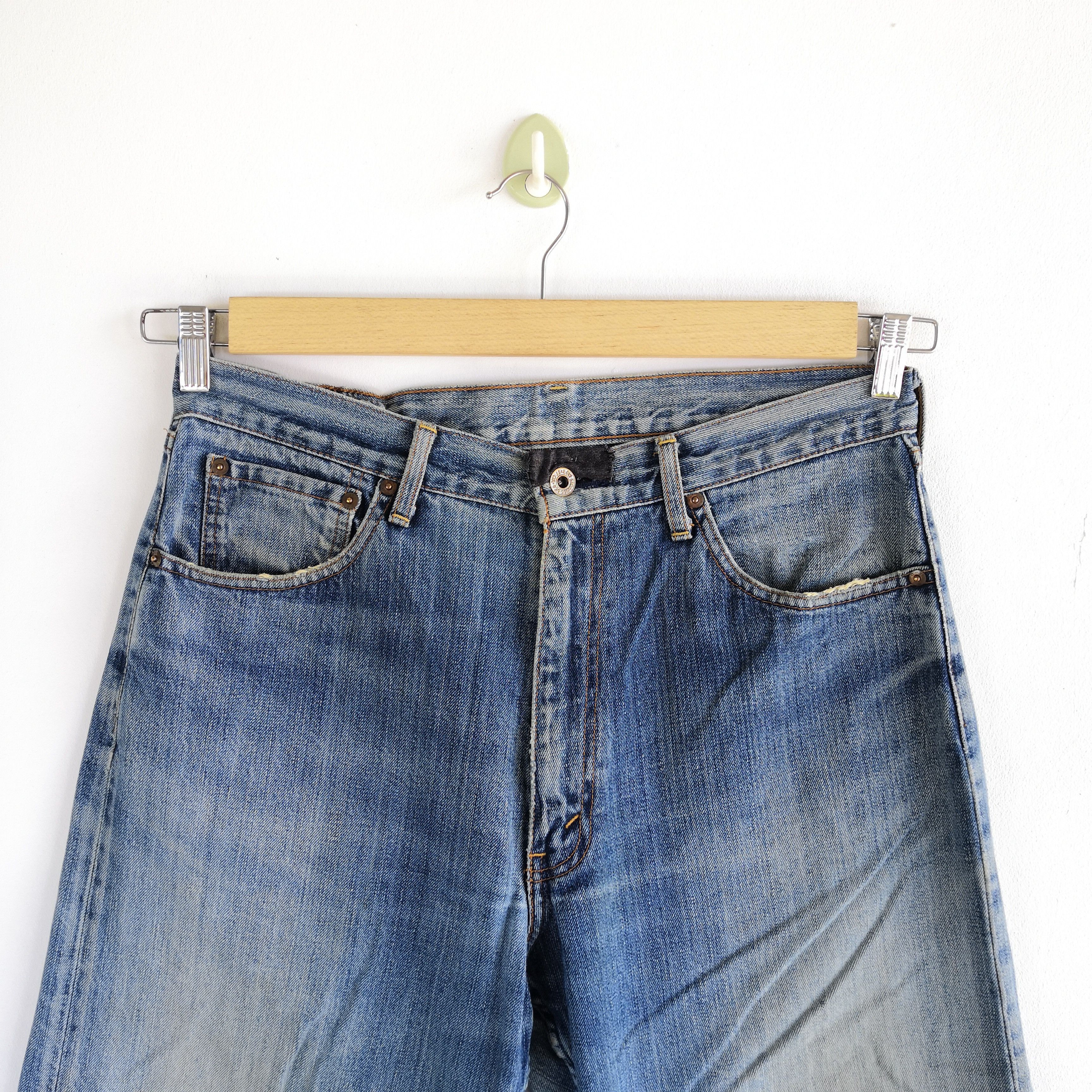 Levi's Vintage Y2K Levis Distressed Denim Levi's Crazy Baggy Jeans Size US 32 / EU 48 - 3 Thumbnail