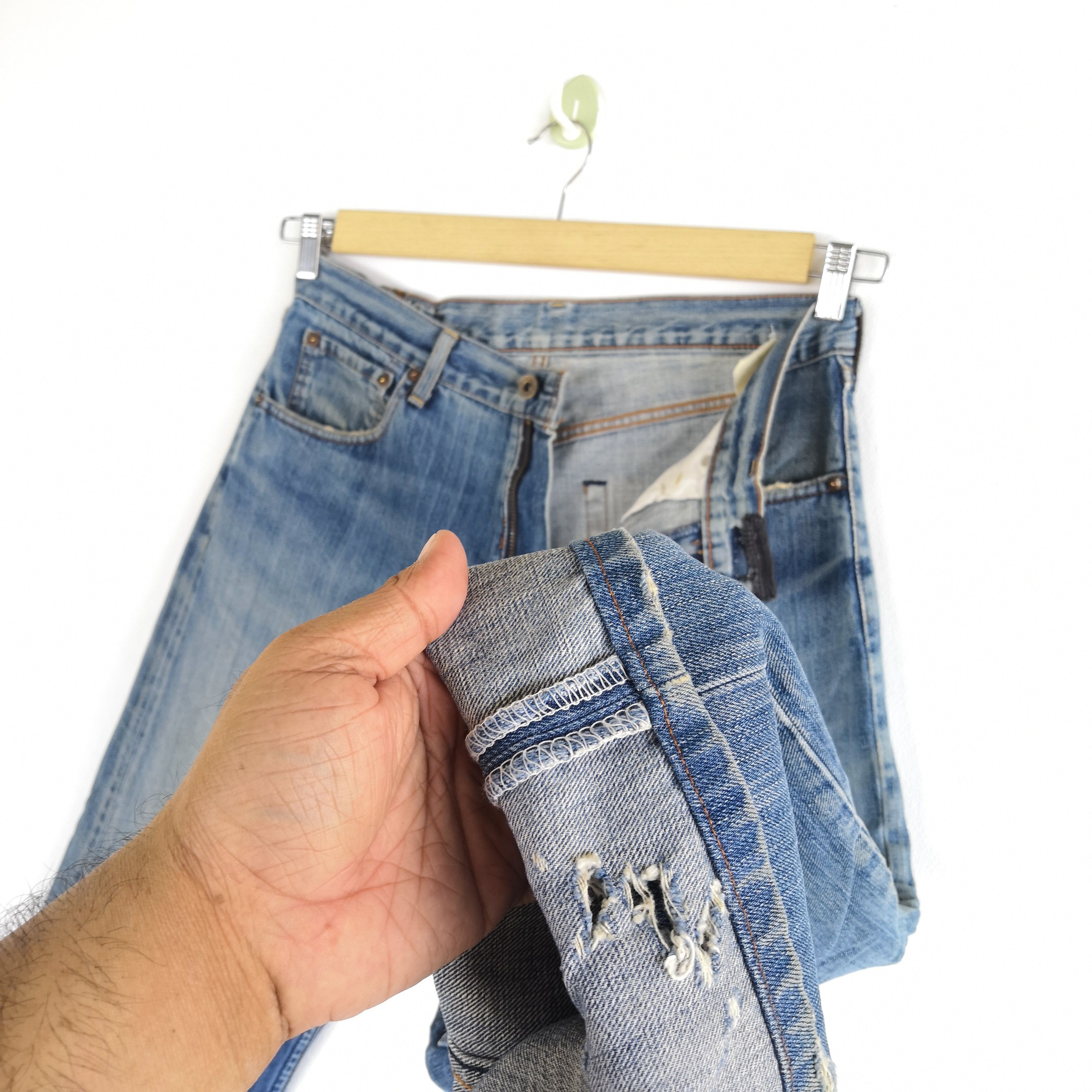 Levi's Vintage Y2K Levis Distressed Denim Levi's Crazy Baggy Jeans Size US 32 / EU 48 - 12 Thumbnail