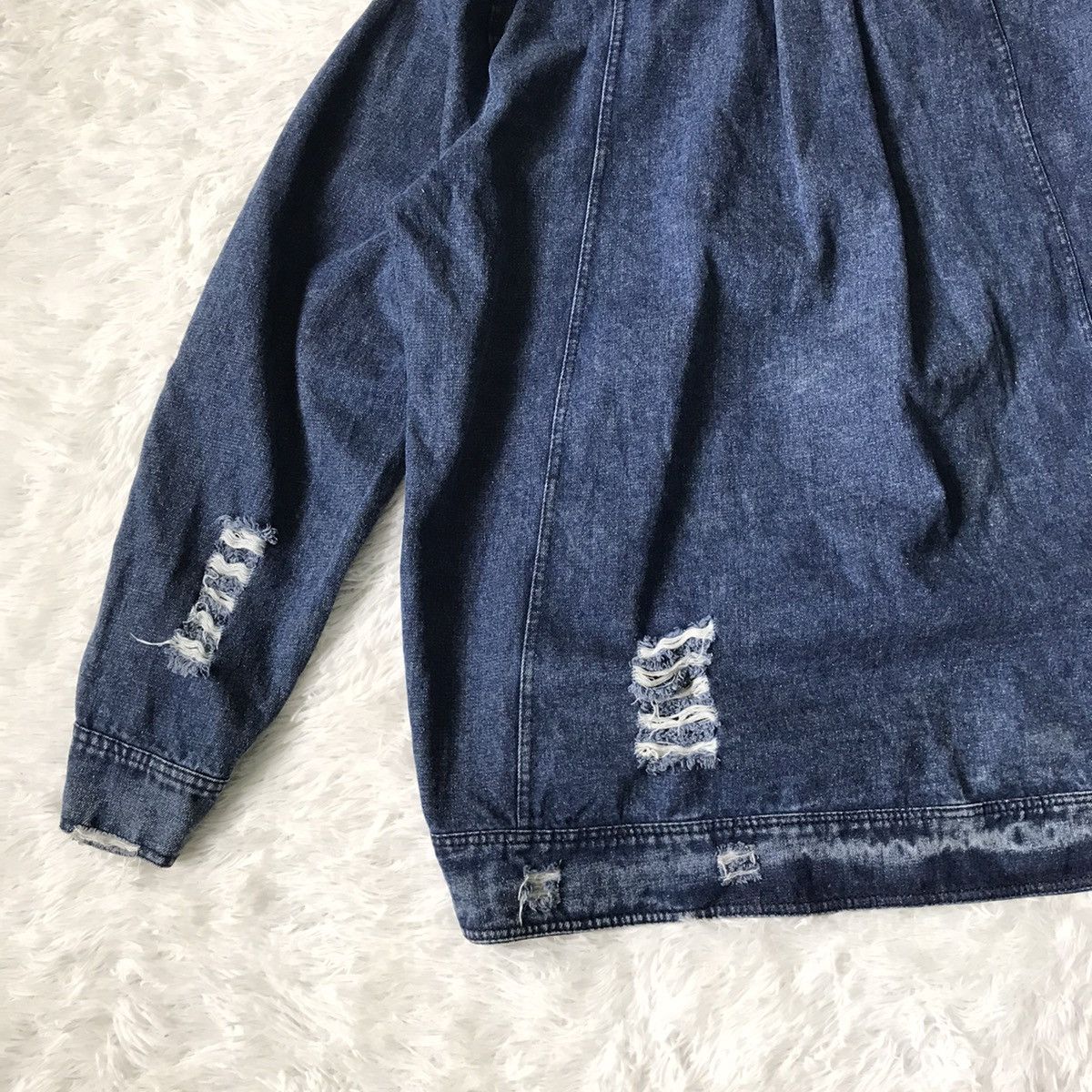Japanese Brand Distress & Constructed Sweater/Sweatshirt Jeans Size US L / EU 52-54 / 3 - 11 Thumbnail