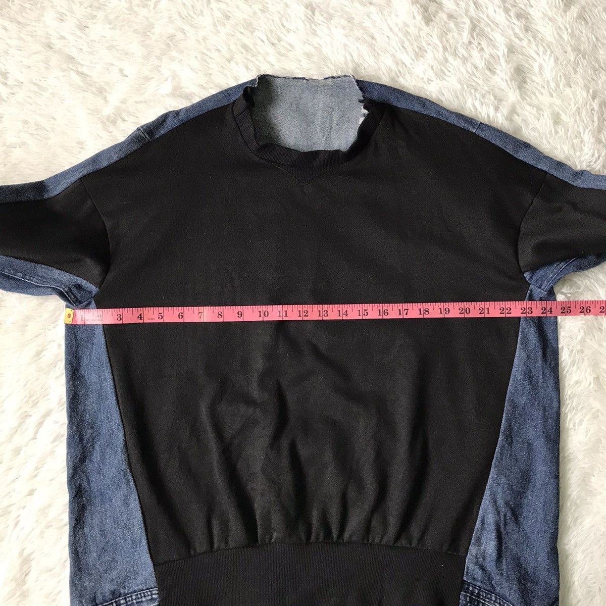 Japanese Brand Distress & Constructed Sweater/Sweatshirt Jeans Size US L / EU 52-54 / 3 - 14 Thumbnail