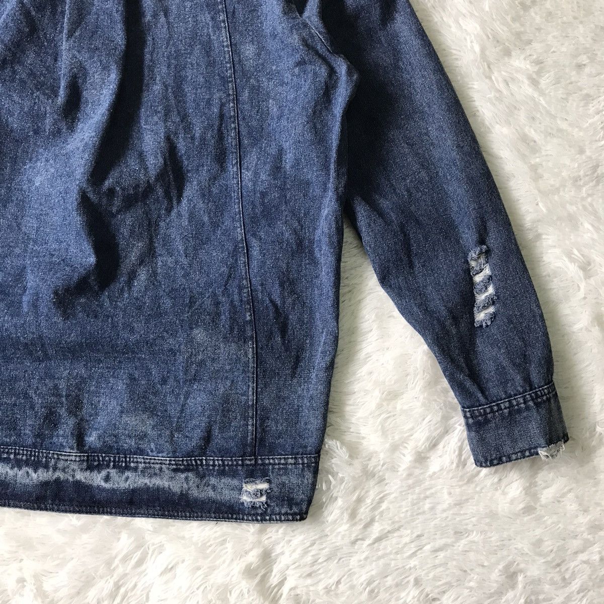 Japanese Brand Distress & Constructed Sweater/Sweatshirt Jeans Size US L / EU 52-54 / 3 - 10 Thumbnail