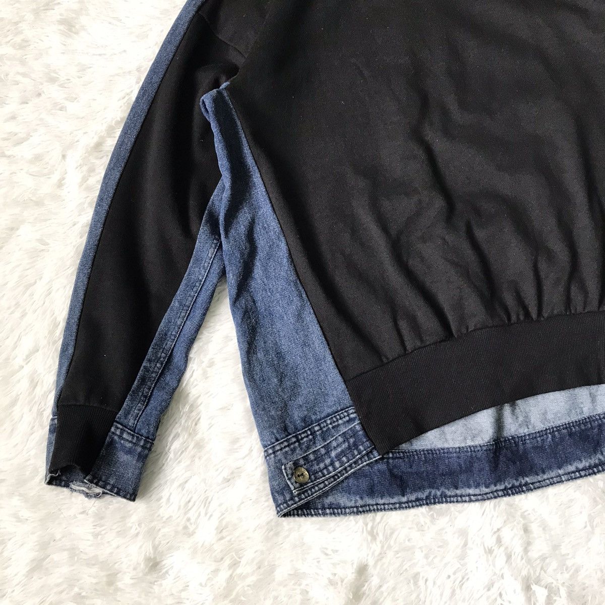 Japanese Brand Distress & Constructed Sweater/Sweatshirt Jeans Size US L / EU 52-54 / 3 - 6 Thumbnail