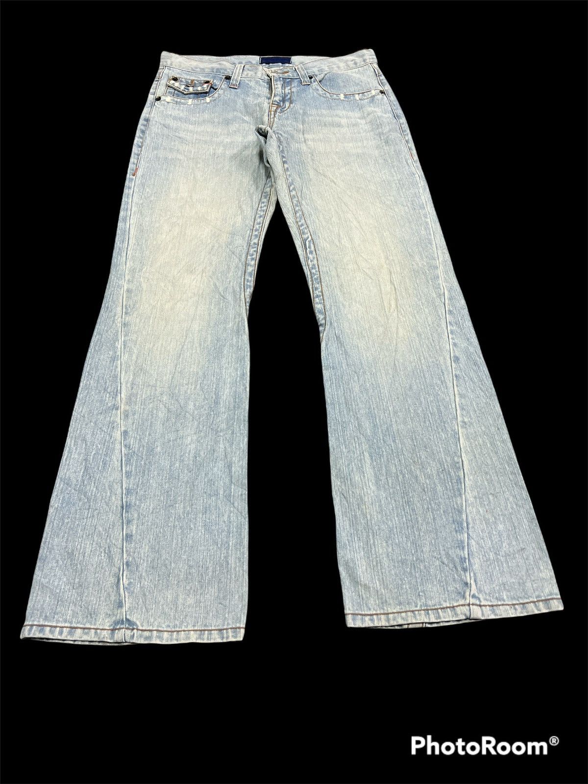 Kansai Yamamoto × Vintage Kansai Depths Flare Distressed Denim Size US 30 / EU 46 - 3 Thumbnail
