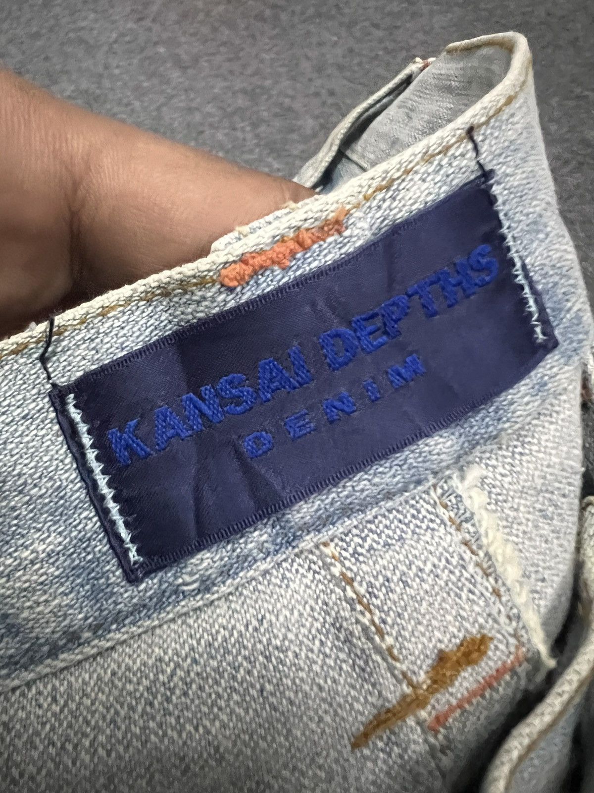 Kansai Yamamoto × Vintage Kansai Depths Flare Distressed Denim Size US 30 / EU 46 - 9 Thumbnail
