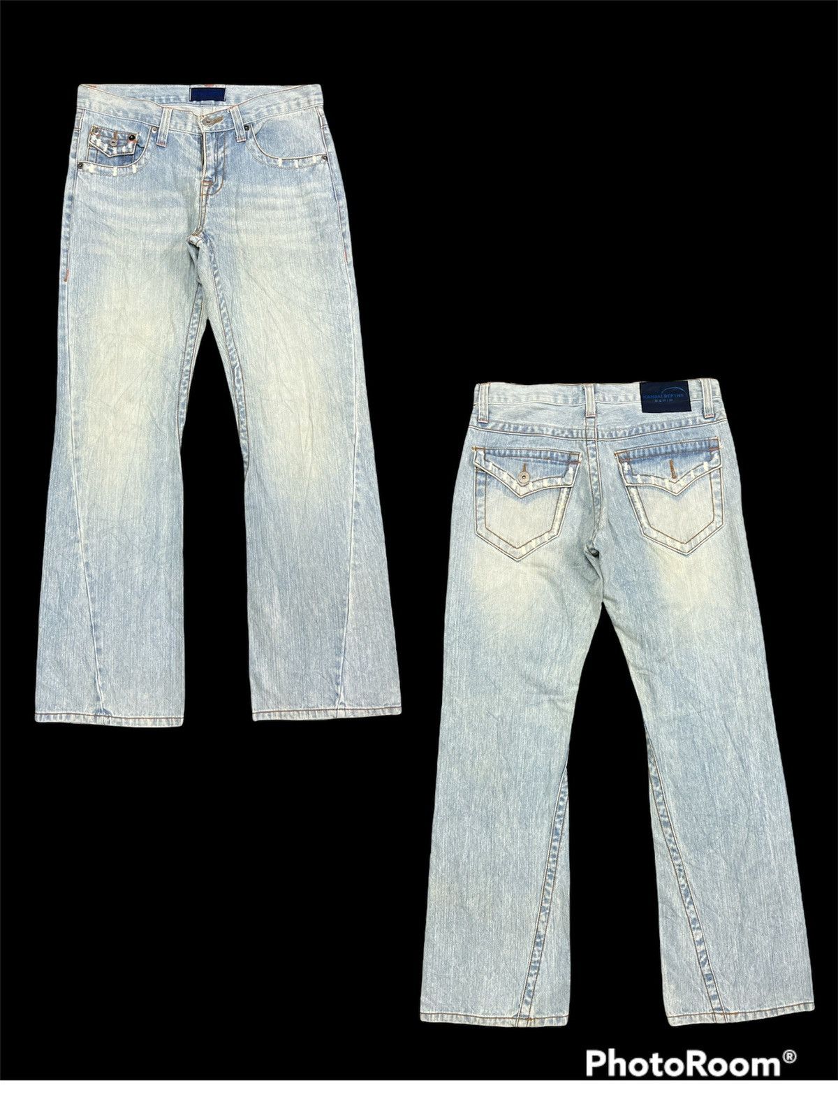 Kansai Yamamoto × Vintage Kansai Depths Flare Distressed Denim Size US 30 / EU 46 - 1 Thumbnail