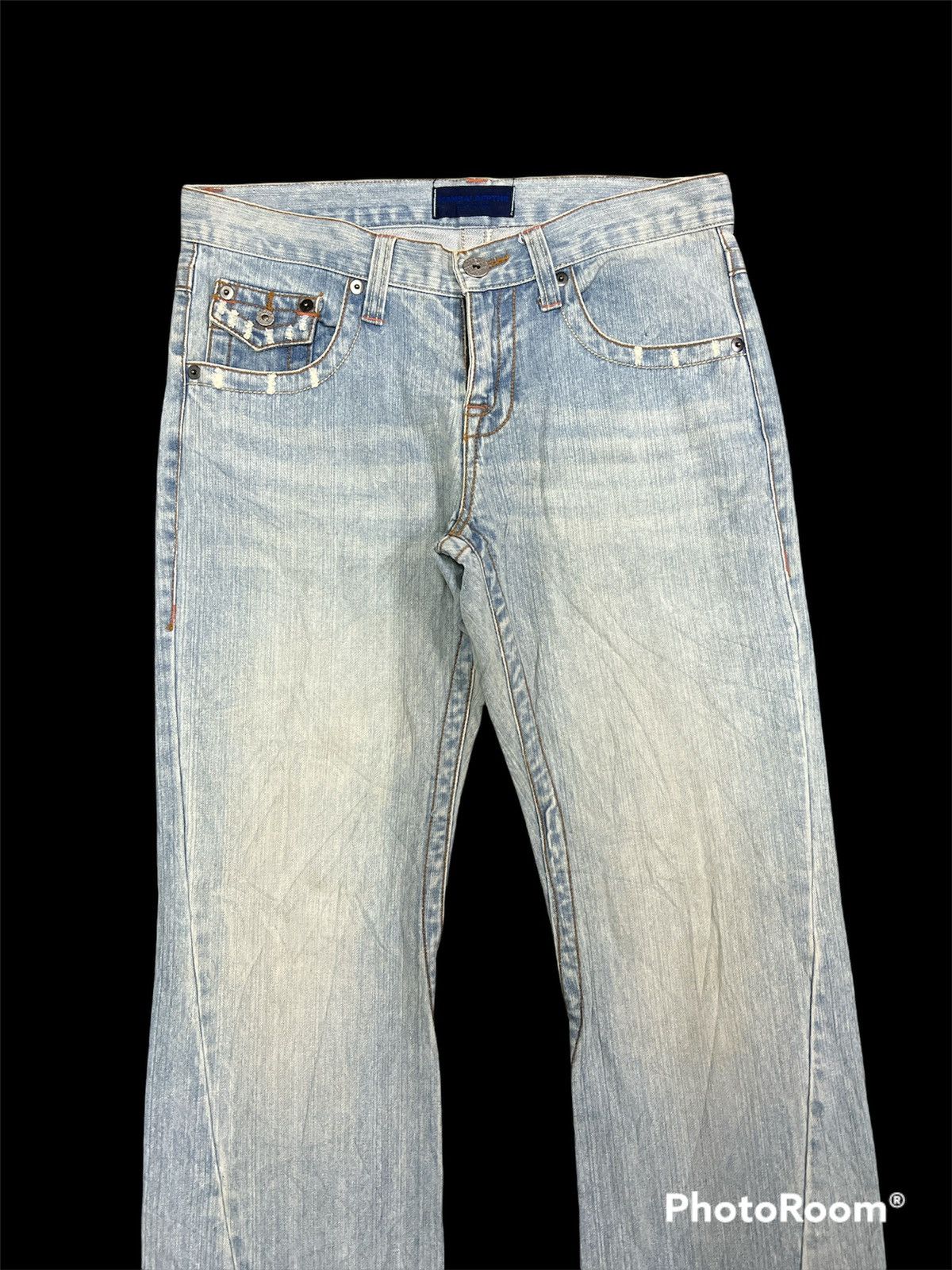 Kansai Yamamoto × Vintage Kansai Depths Flare Distressed Denim Size US 30 / EU 46 - 5 Thumbnail