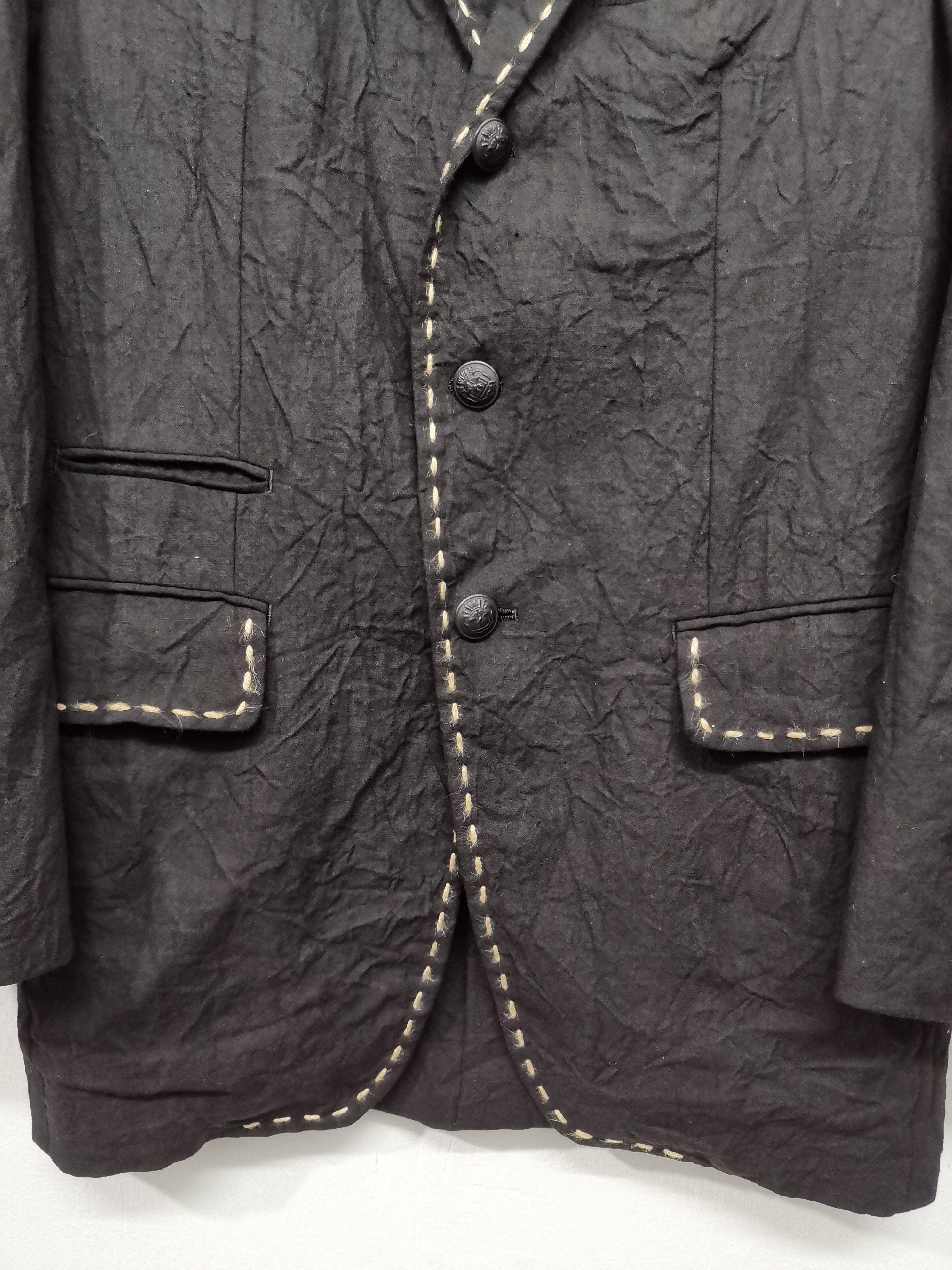 Issey Miyake Issey Miyake Button Black Jacket Size US M / EU 48-50 / 2 - 5 Thumbnail
