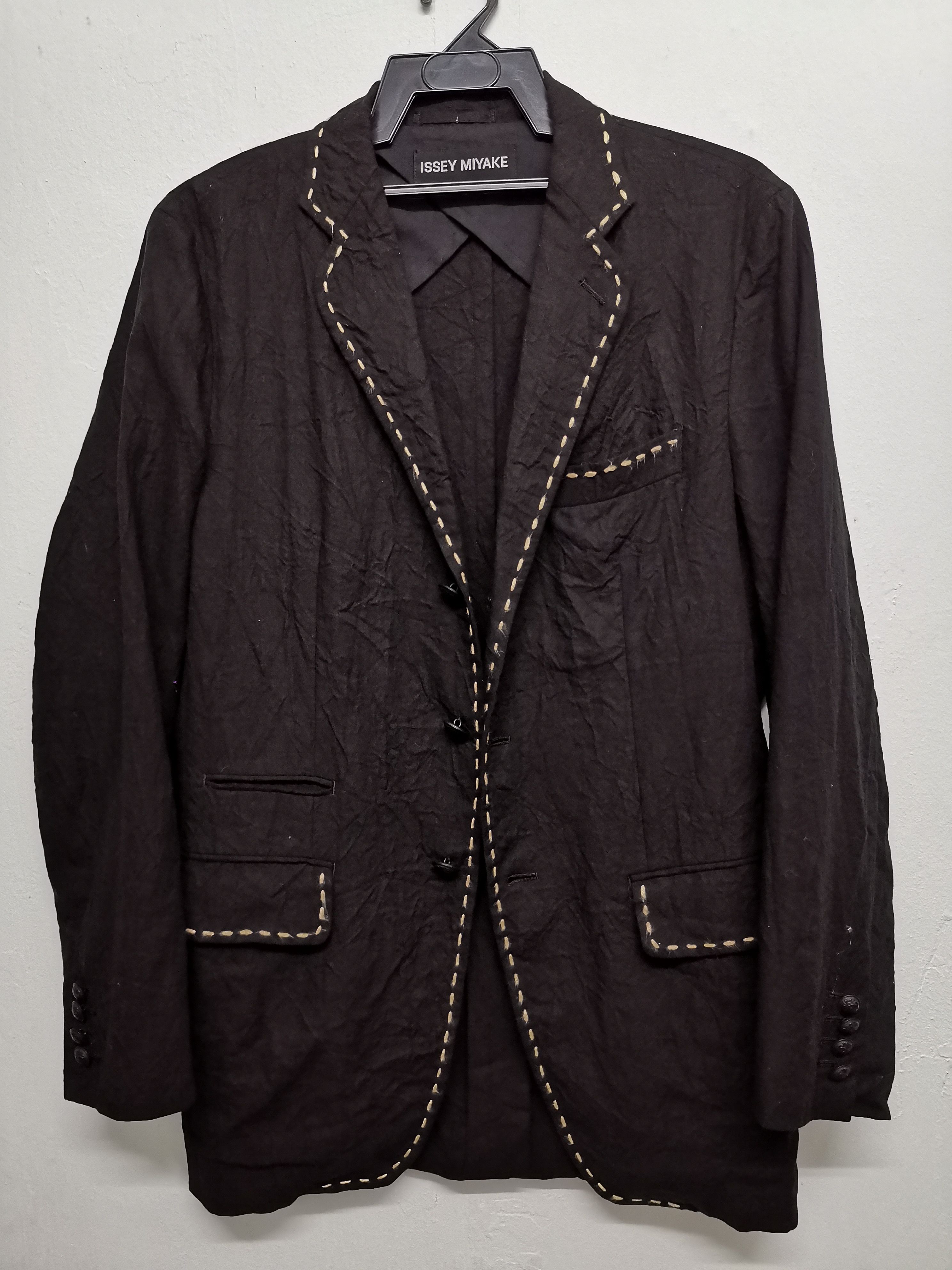 Issey Miyake Issey Miyake Button Black Jacket Size US M / EU 48-50 / 2 - 1 Thumbnail