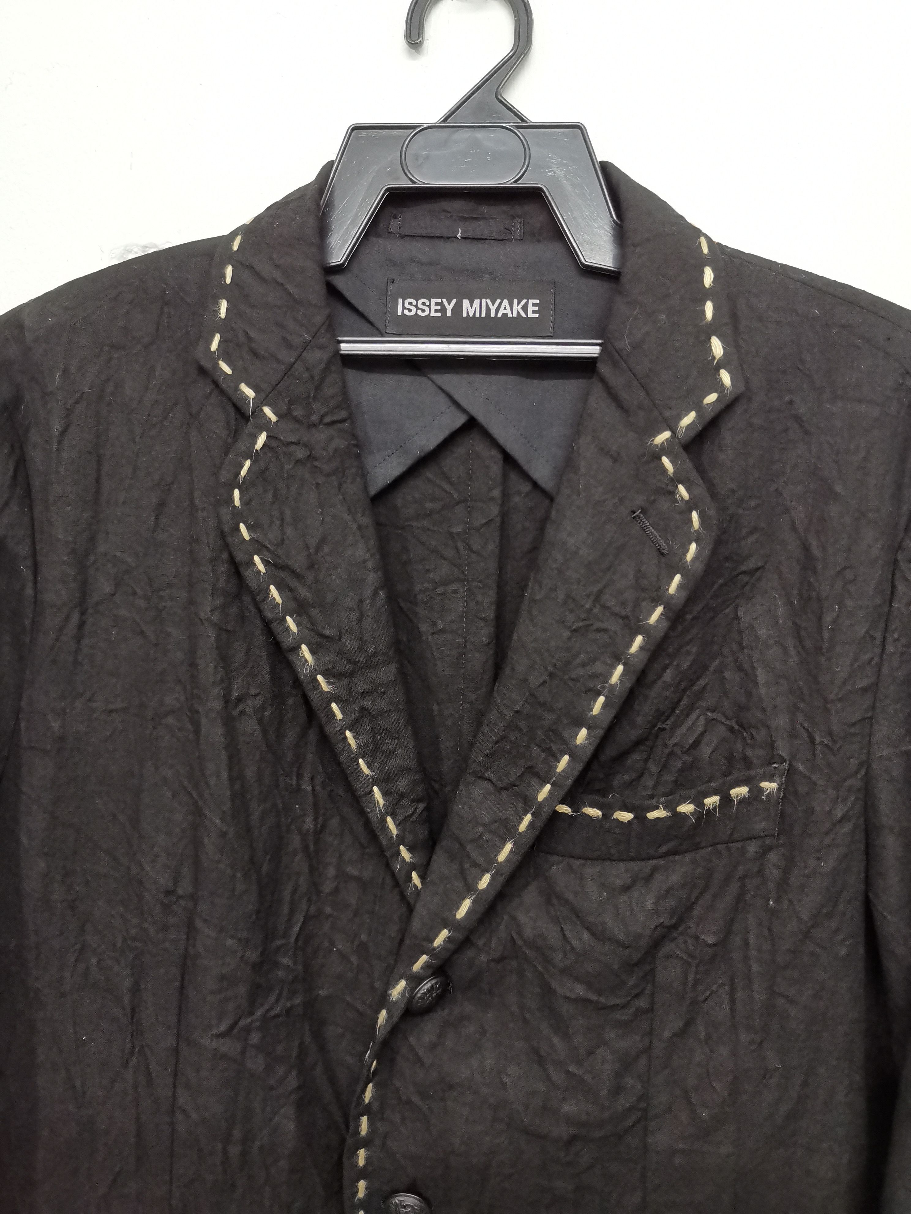 Issey Miyake Issey Miyake Button Black Jacket Size US M / EU 48-50 / 2 - 4 Thumbnail