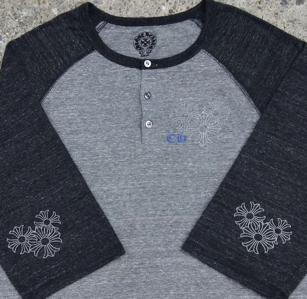image of 00’S Chrome Hearts Blue Spiral Rayon in Grey, Men's (Size 2XL)