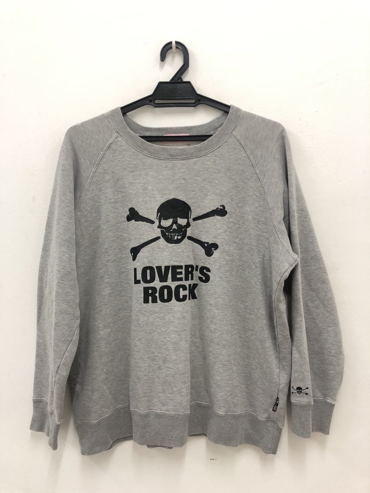 image of Superlovers Japan Lovers Rock Sweatshirt in Grey, Men's (Size Medium)