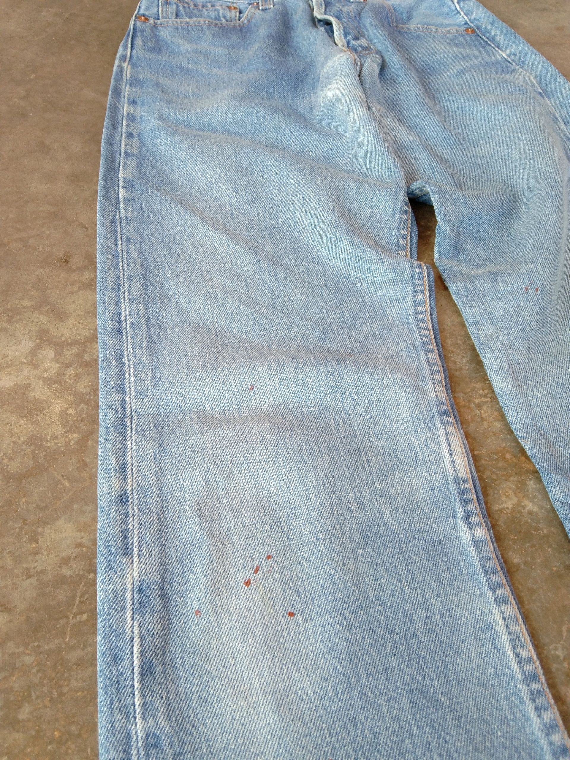 90s Vintage Levis 501 USA Cropped Distressed Jeans 26x26.5