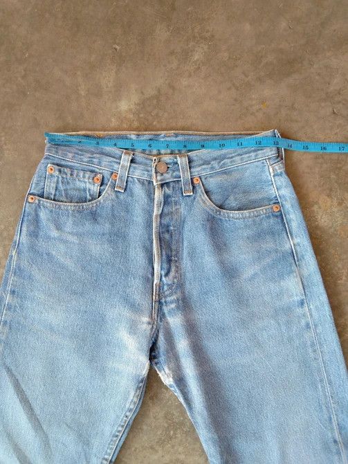 90s Vintage Levis 501 USA Cropped Distressed Jeans 26x26.5