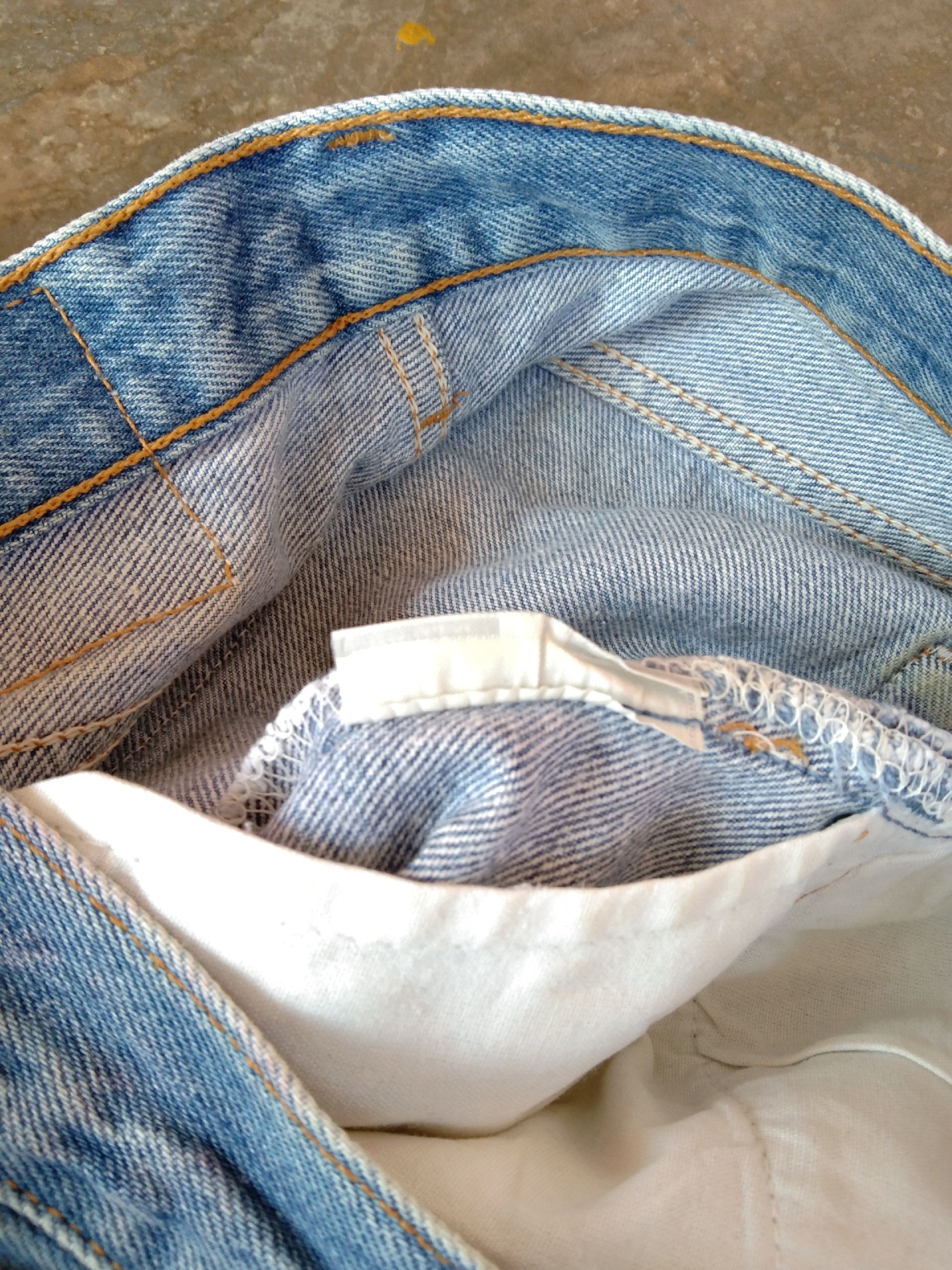 90s Vintage Levis 501 USA Cropped Distressed Jeans 26x26.5