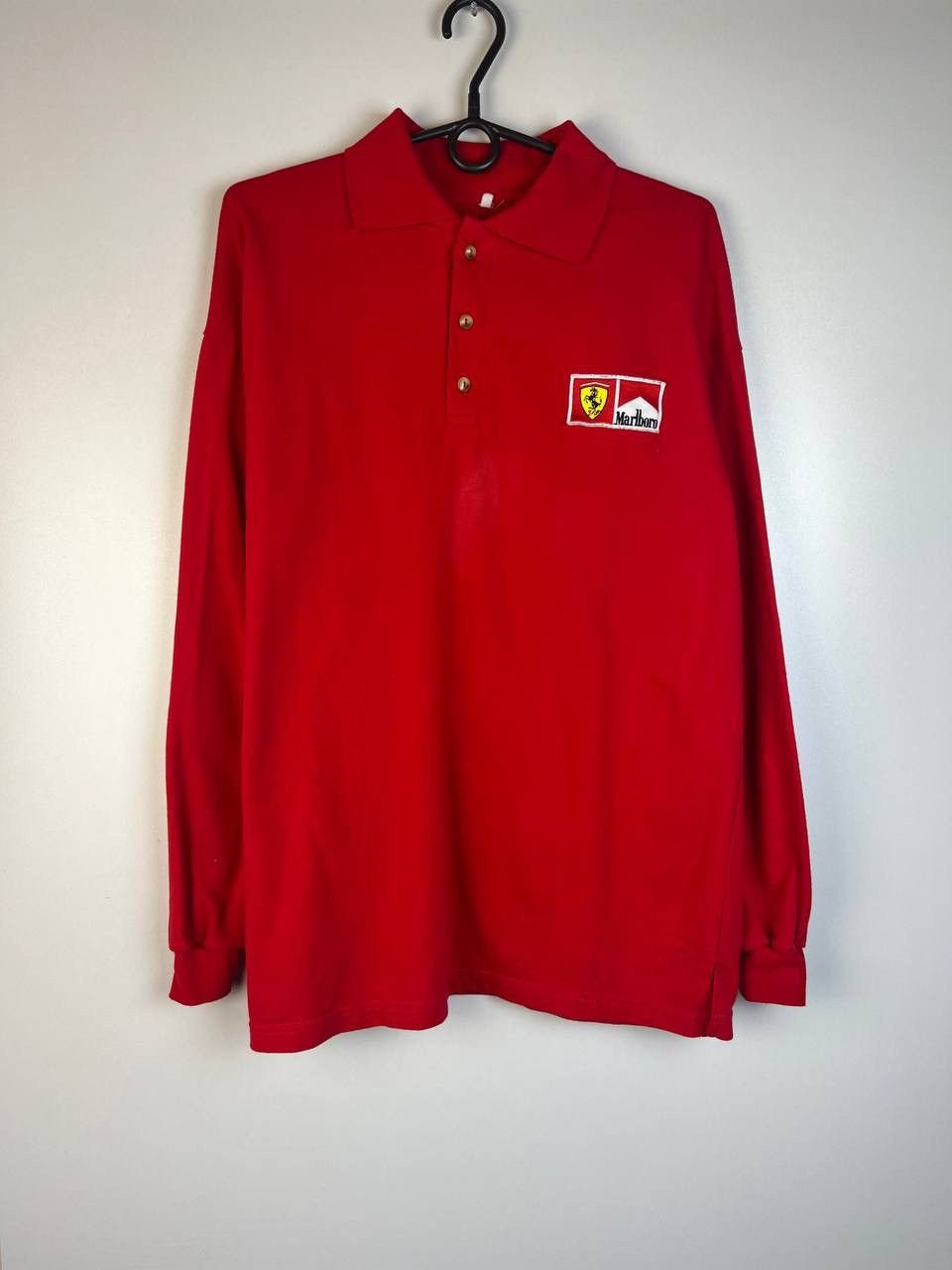 image of Ferrari Marlboro Vintage Sweatshirt Size L in Red, Men's